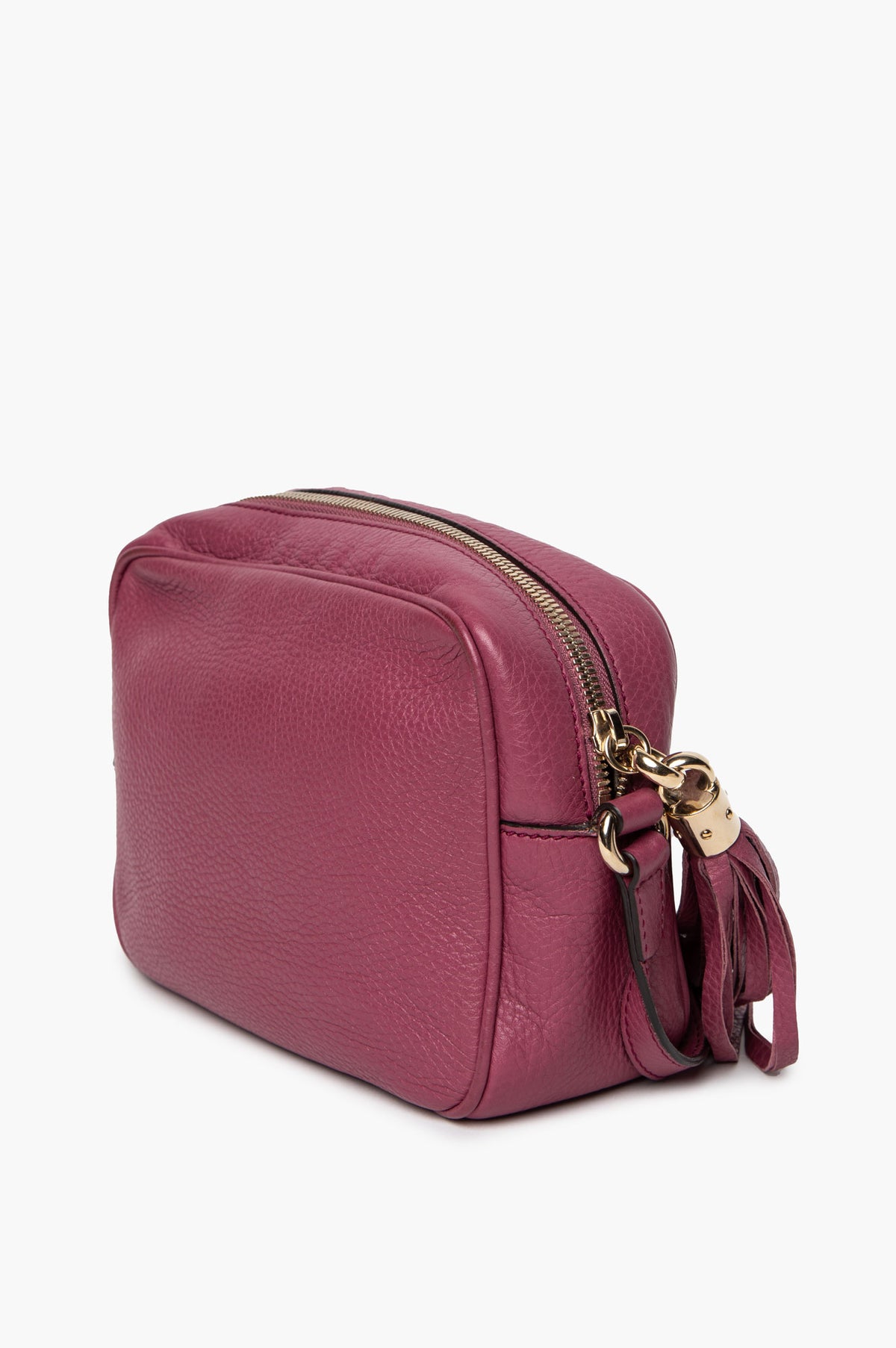 Gucci Peonia Pebbled Calfskin Small Soho Disco Crossbody Bag