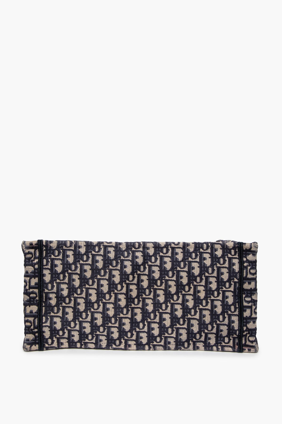 Christian Dior Blue Oblique Canvas Book Tote