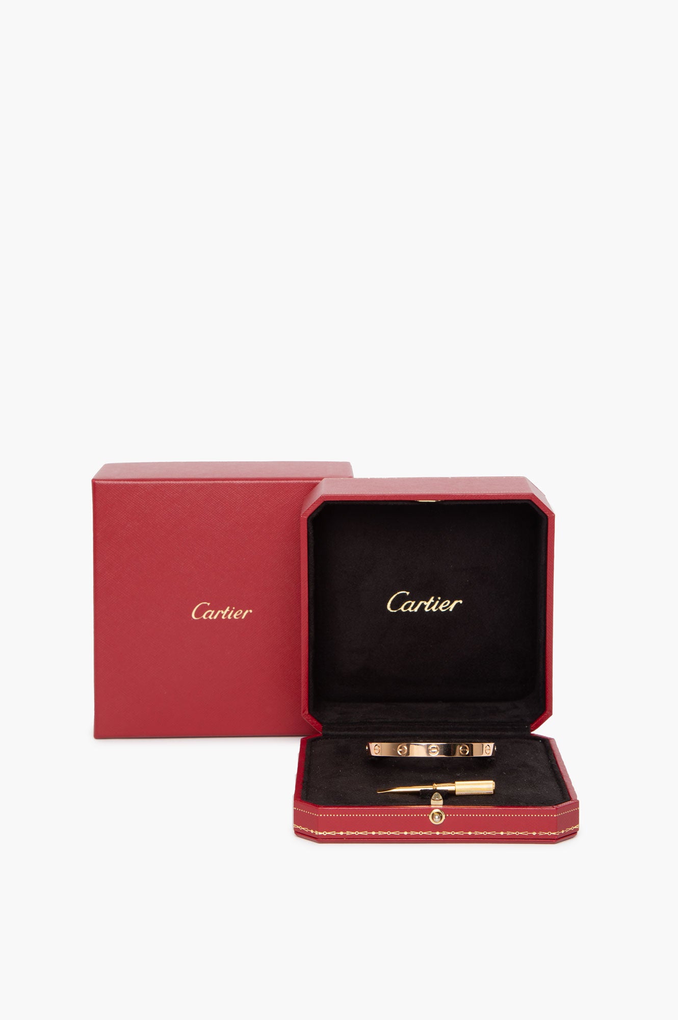 Cartier Rose Gold Love Bracelet Classic Model Size 16