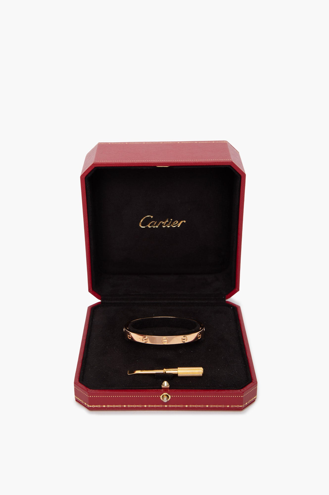 Cartier Rose Gold Love Bracelet Classic Model Size 16