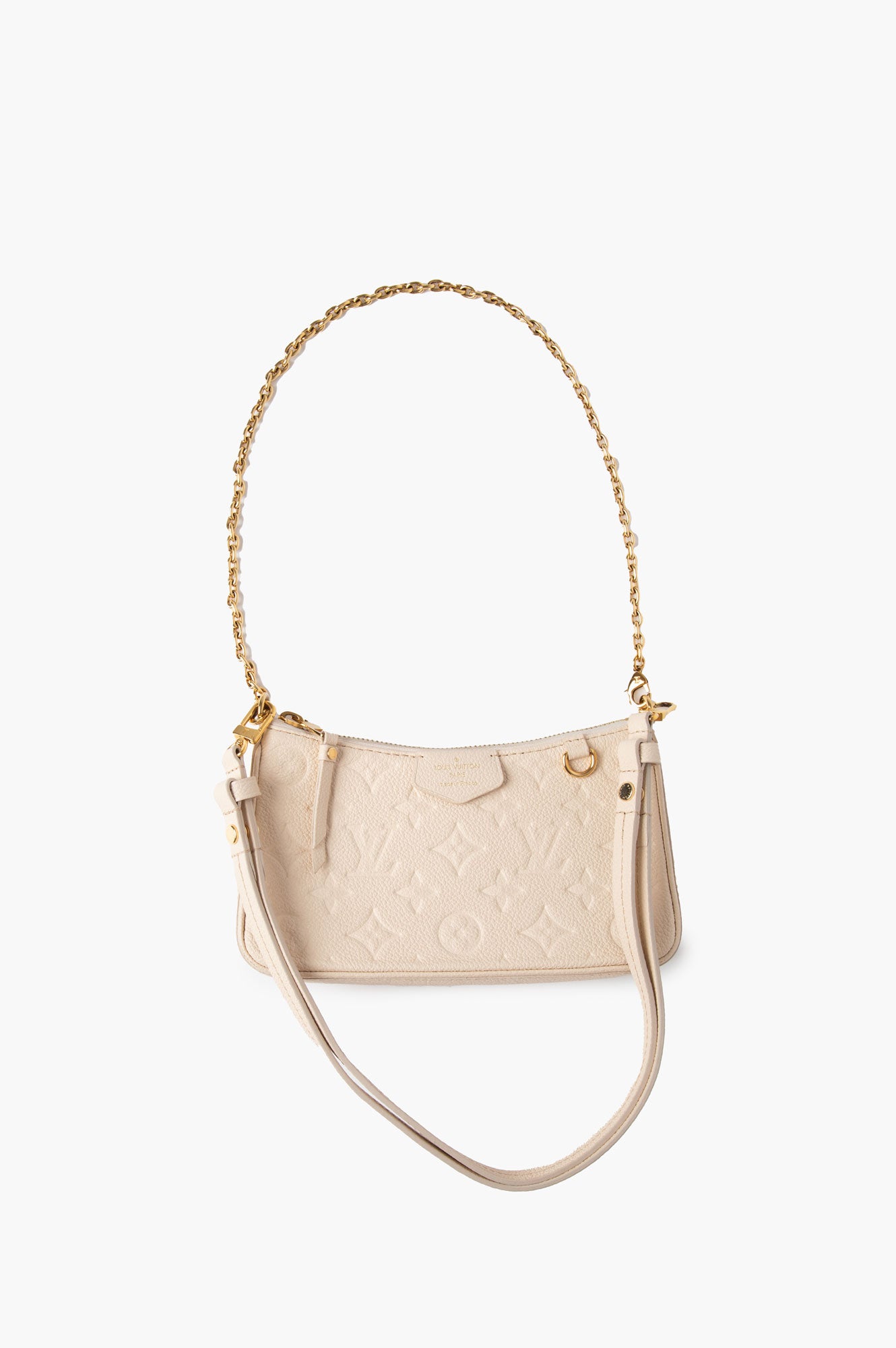 Louis Vuitton Cream Easy Pouch On Strap Bag