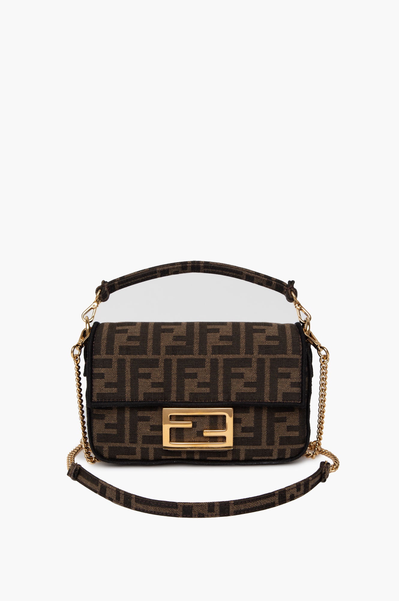 Fendi Brown Baguette Mini Bag