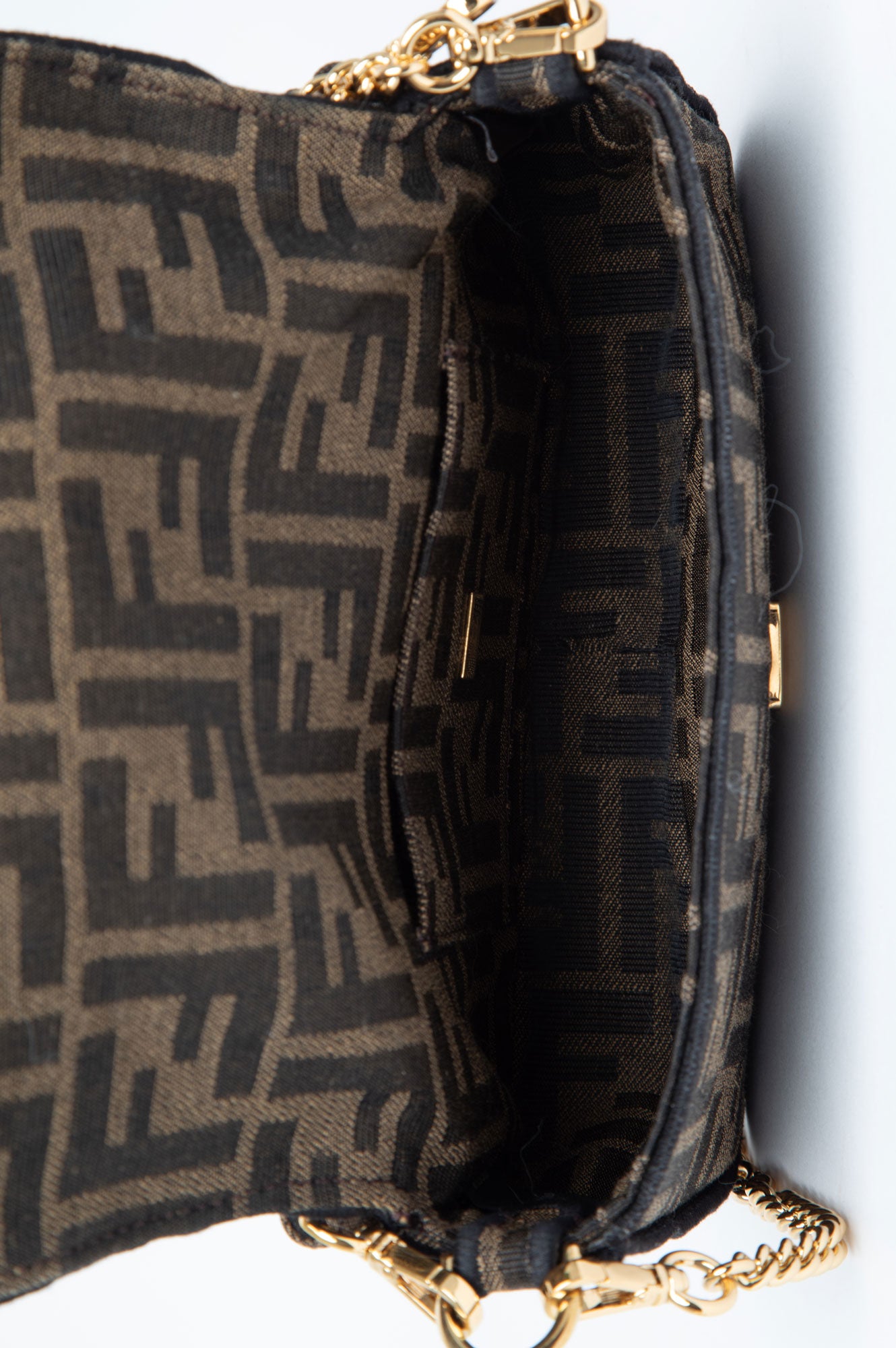 Fendi Brown Baguette Mini Bag