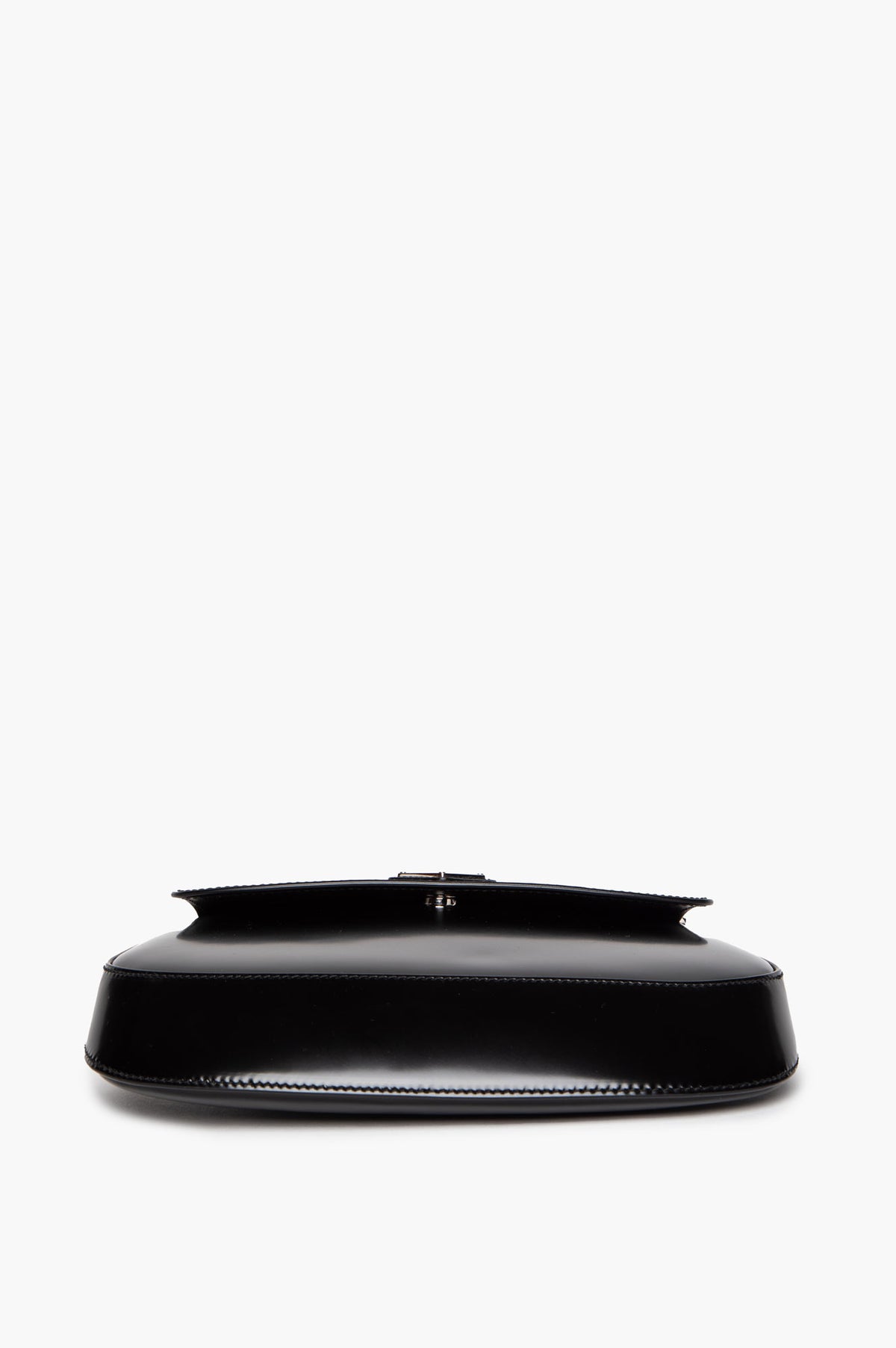 Prada Black Shiny Calfskin Cleo Shoulder Bag