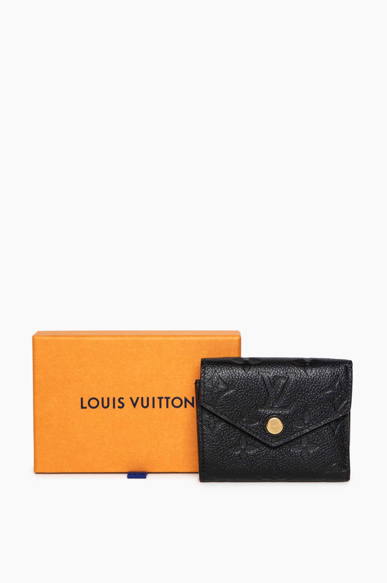 Louis Vuitton Black Monogram Empreinte Zoe Wallet