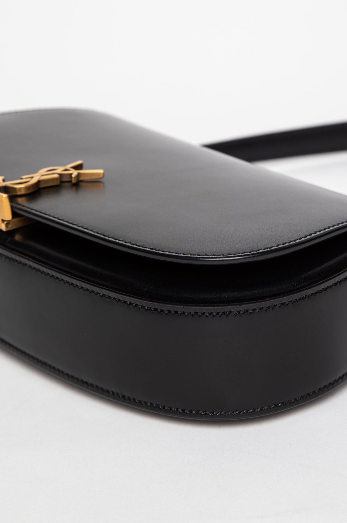 Saint Laurent Black Calfskin Voltaire Mini Shoulder Bag