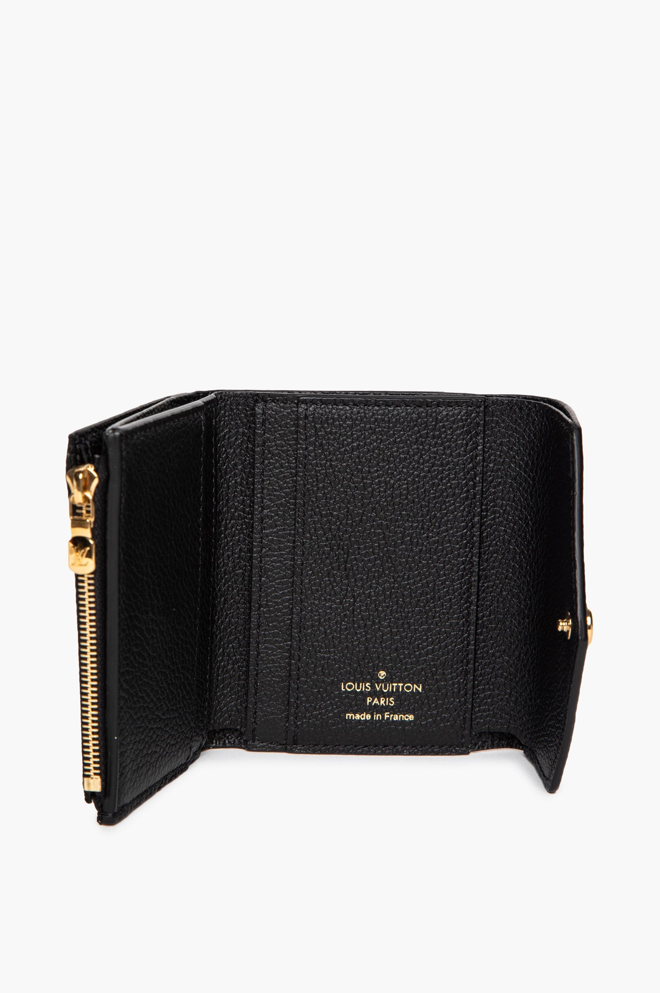 Louis Vuitton Black Monogram Empreinte Zoe Wallet