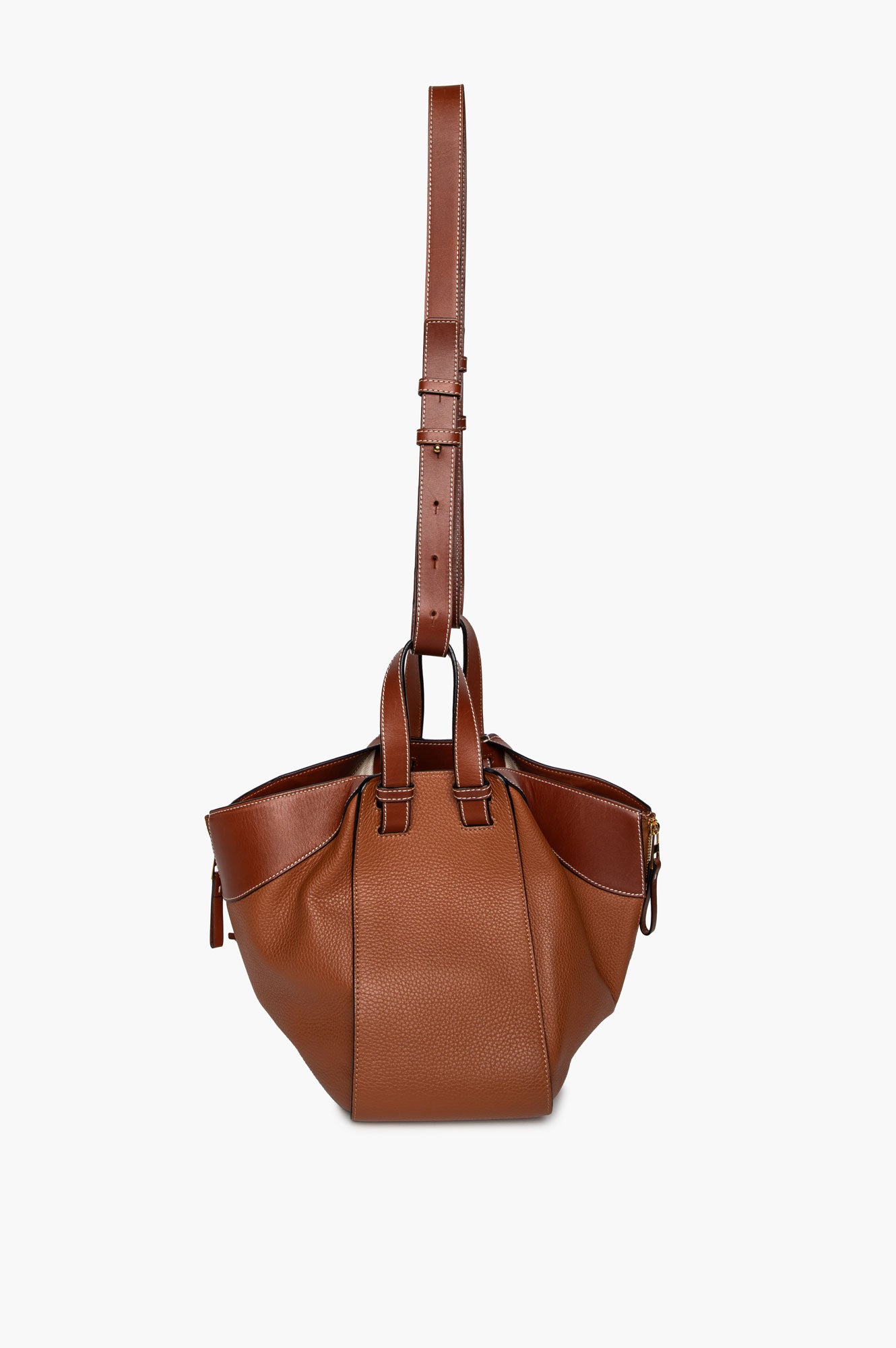 Loewe Brown Leather Medium Hammock Bag