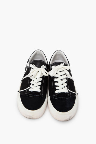 Valentino Black V Logo Canvas Sneaker Size 40.5