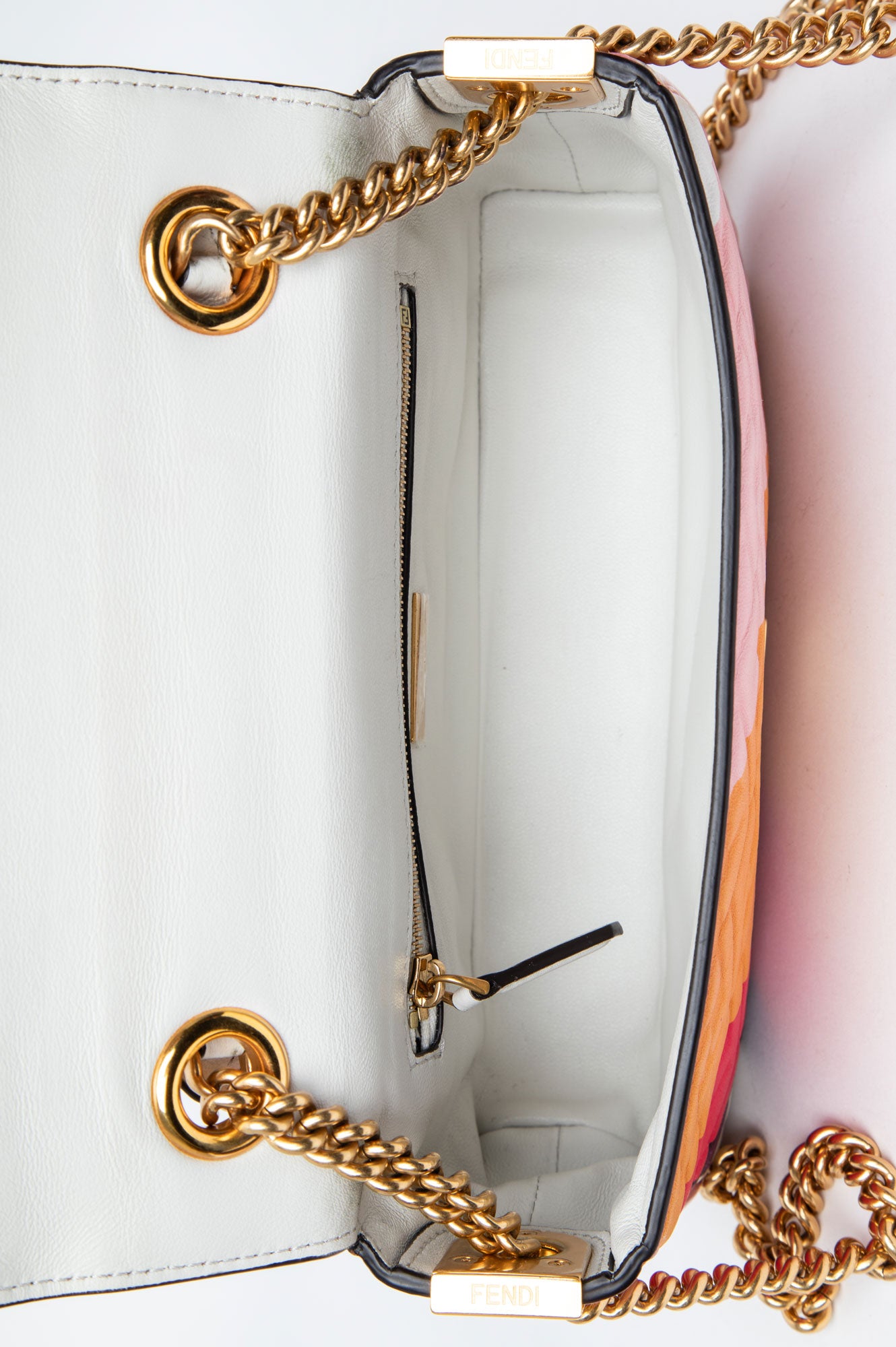 Fendi Multicolor Baguette Chain Midi Bag