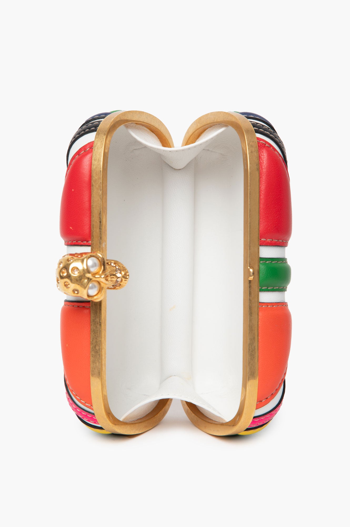 Alexander McQueen Britannia Skull-Clasp Clutch
