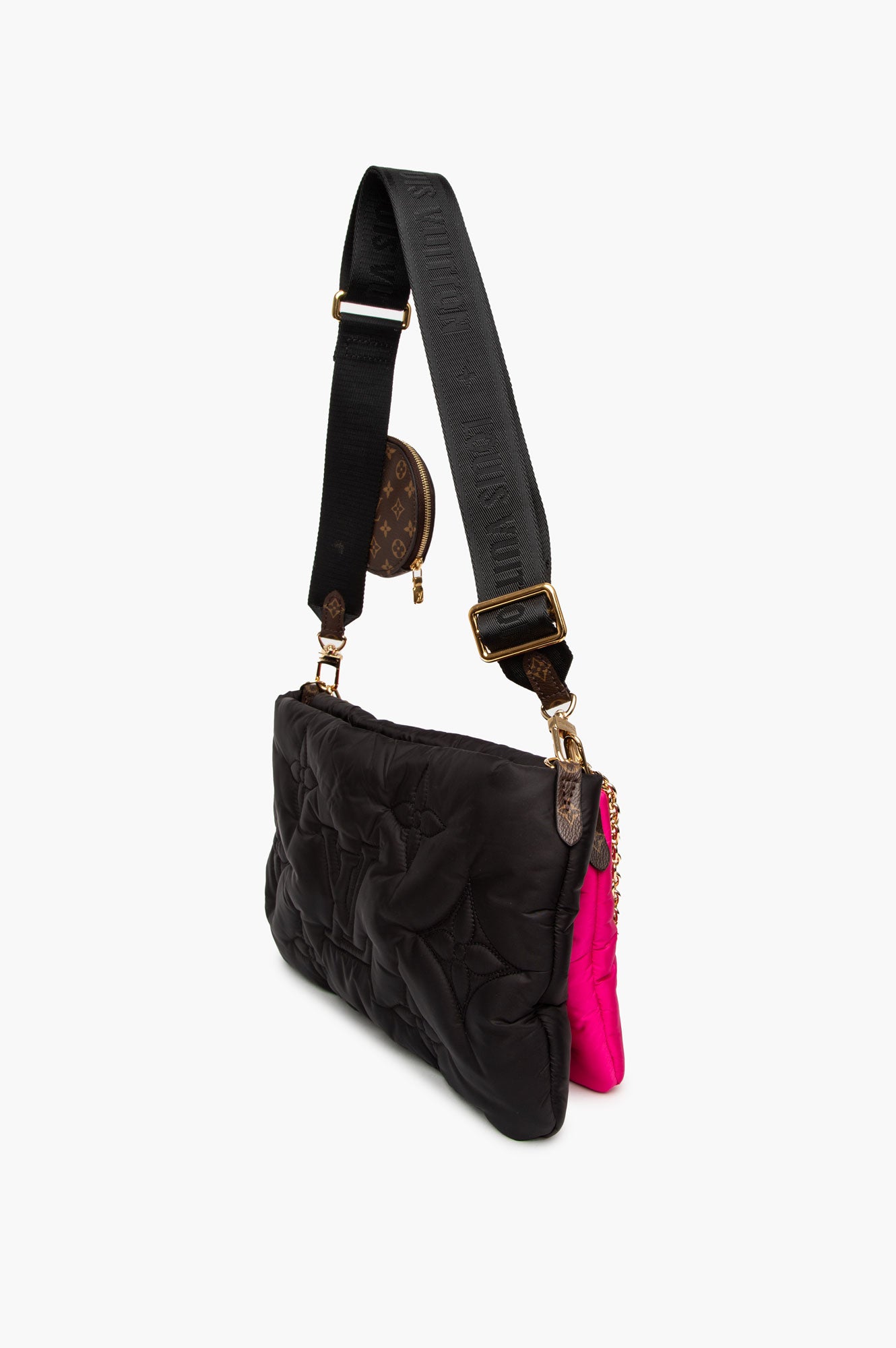 Louis Vuitton Black Fuschia Maxi Multi Pochette