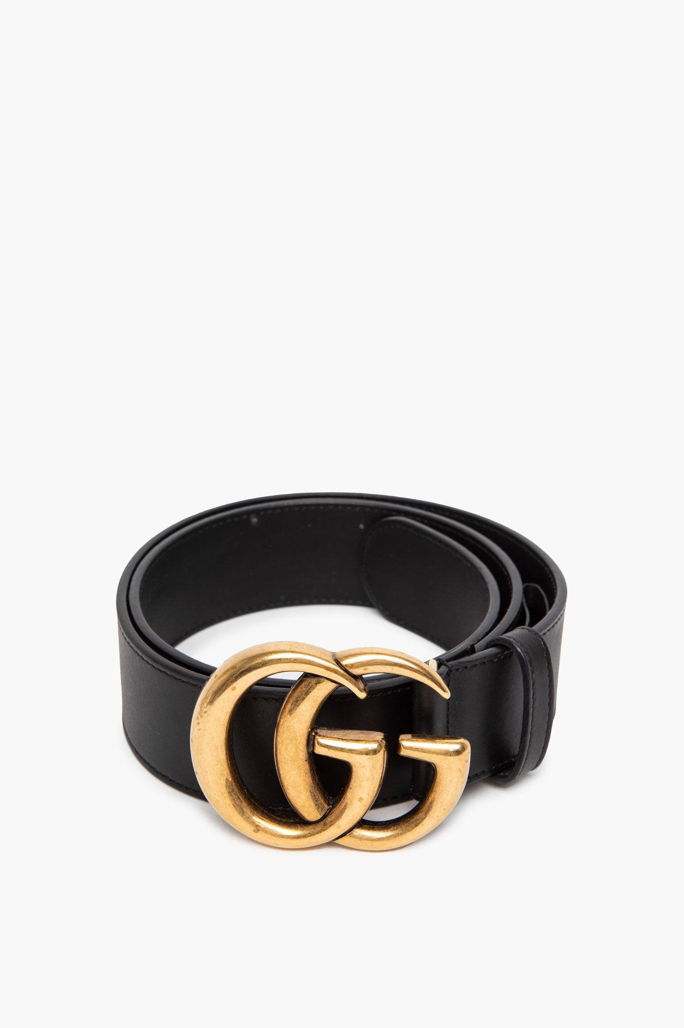 Gucci GG Marmont Black 38mm Belt Size 80