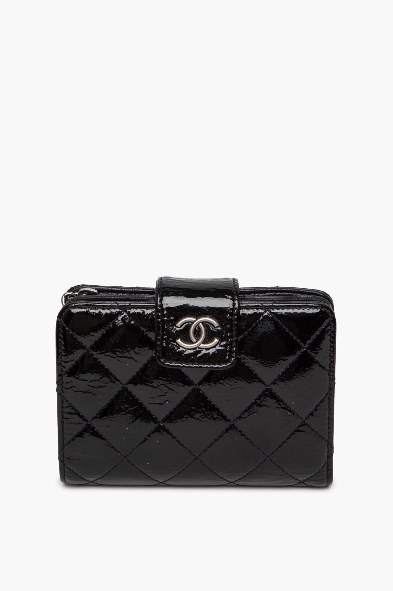 Chanel Patent Black Bifold Wallet