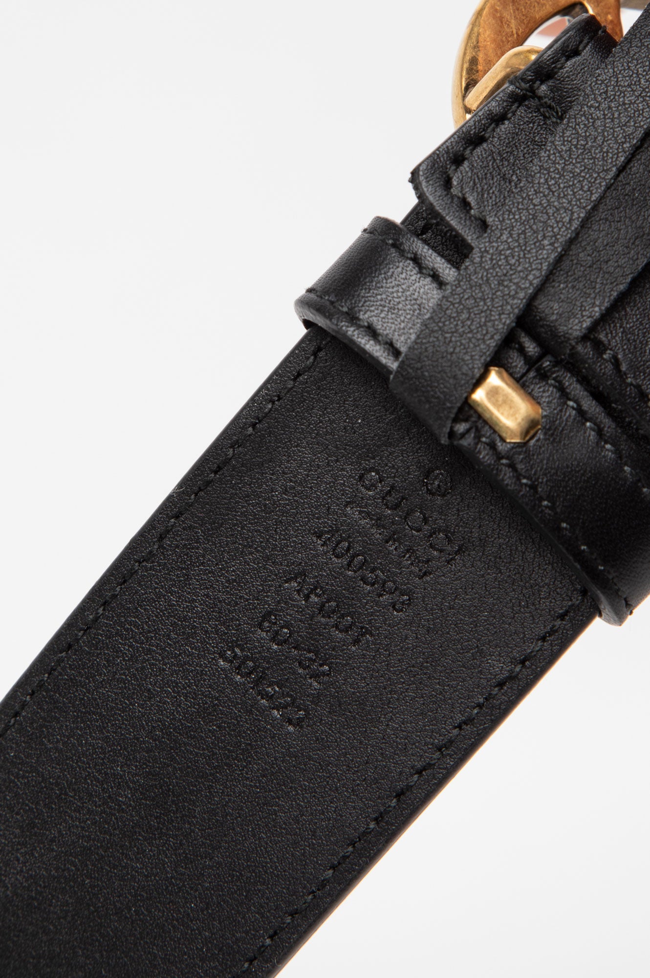 Gucci GG Marmont Black 38mm Belt Size 80