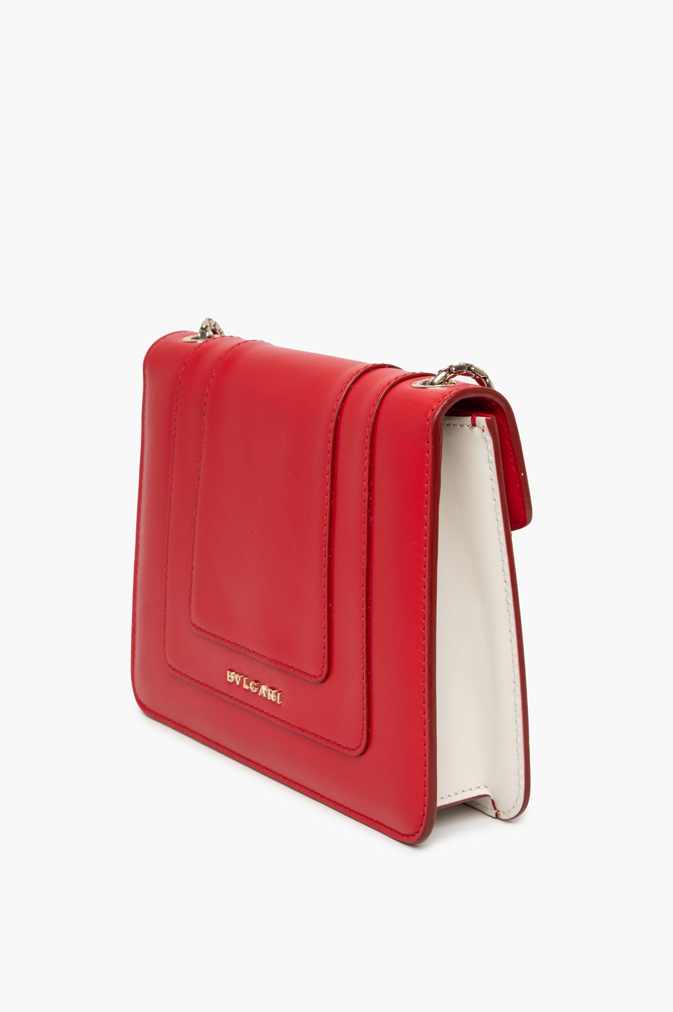 BVLGARI Serpenti Forever Red Calf Leather Small Crossbody Bag