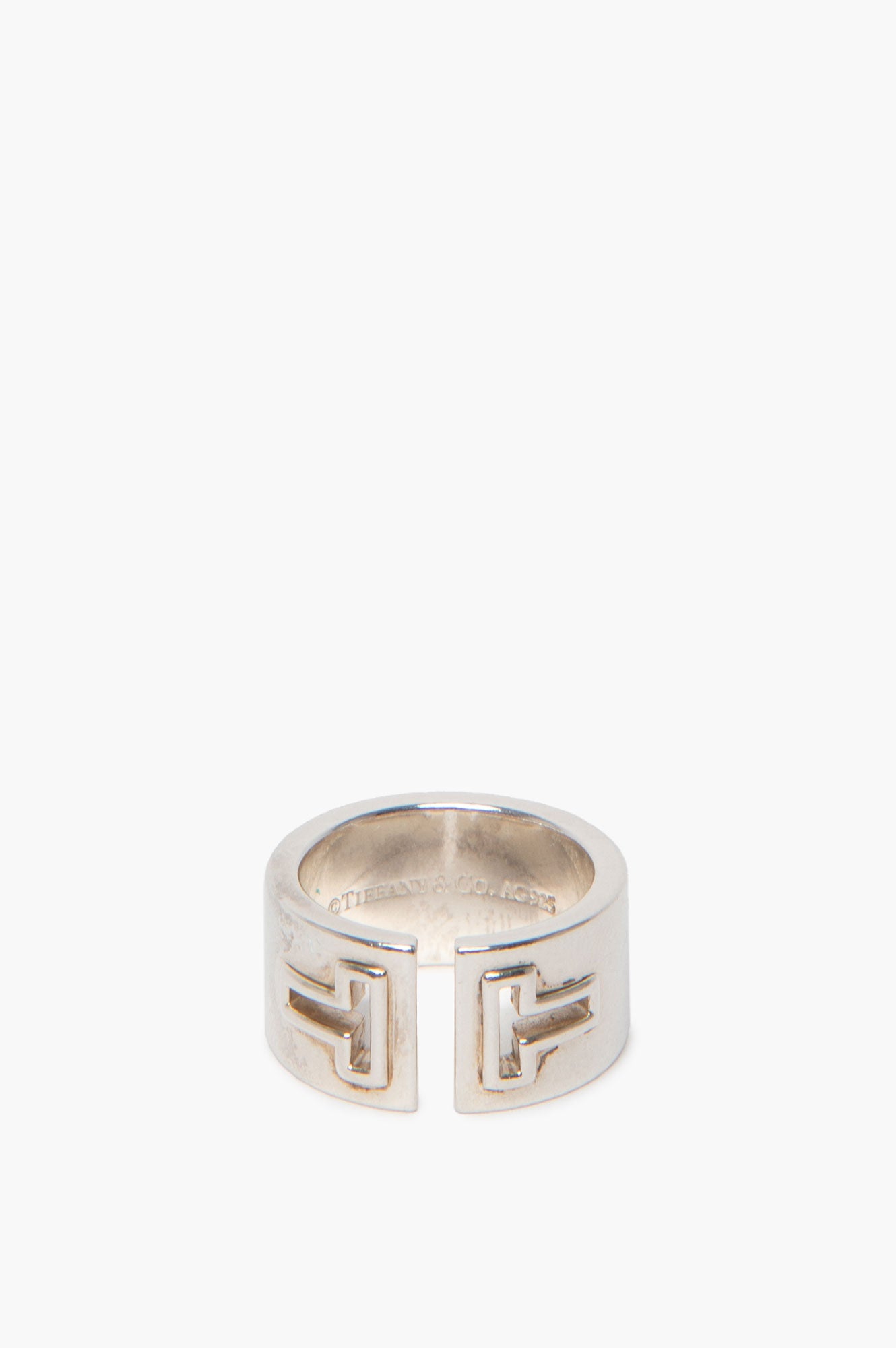 Tiffany & Co. Sterling Silver T Cutout Ring