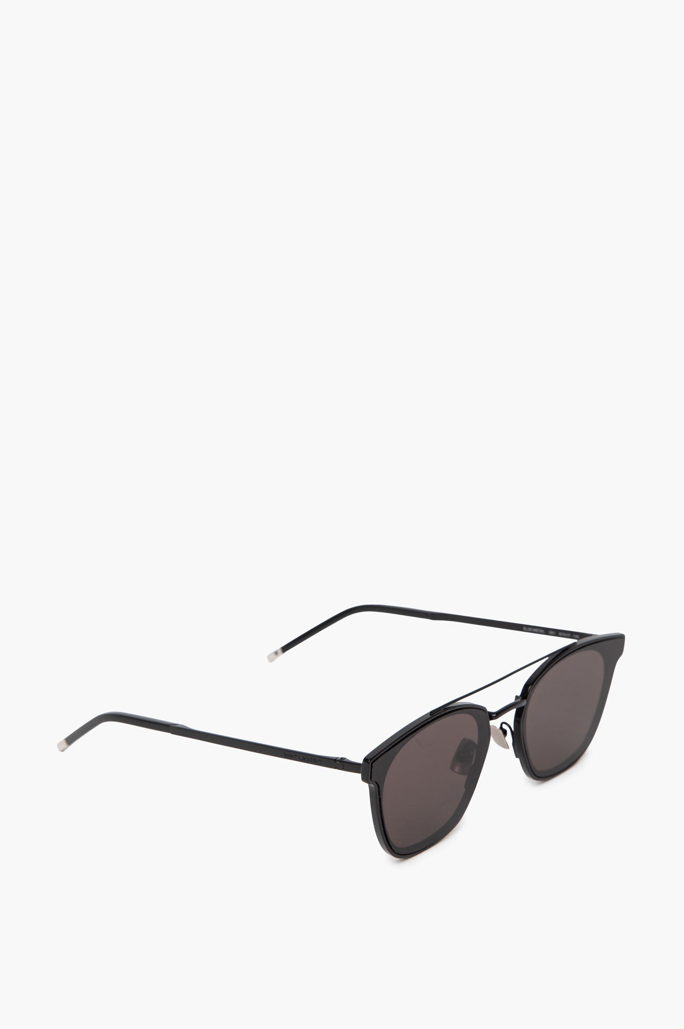Saint Laurent Classic SL 28 Black Metal Aviator Sunglasses