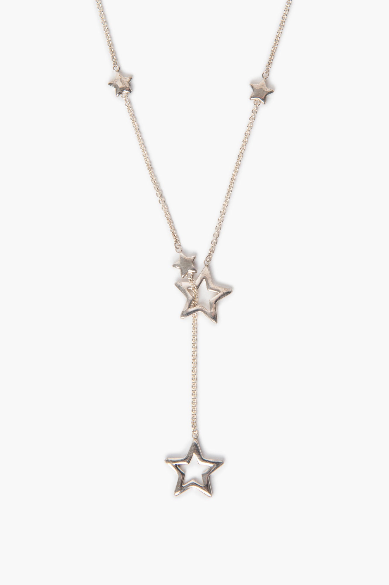 Tiffany & Co. Sterling Silver Lariat Star Necklace