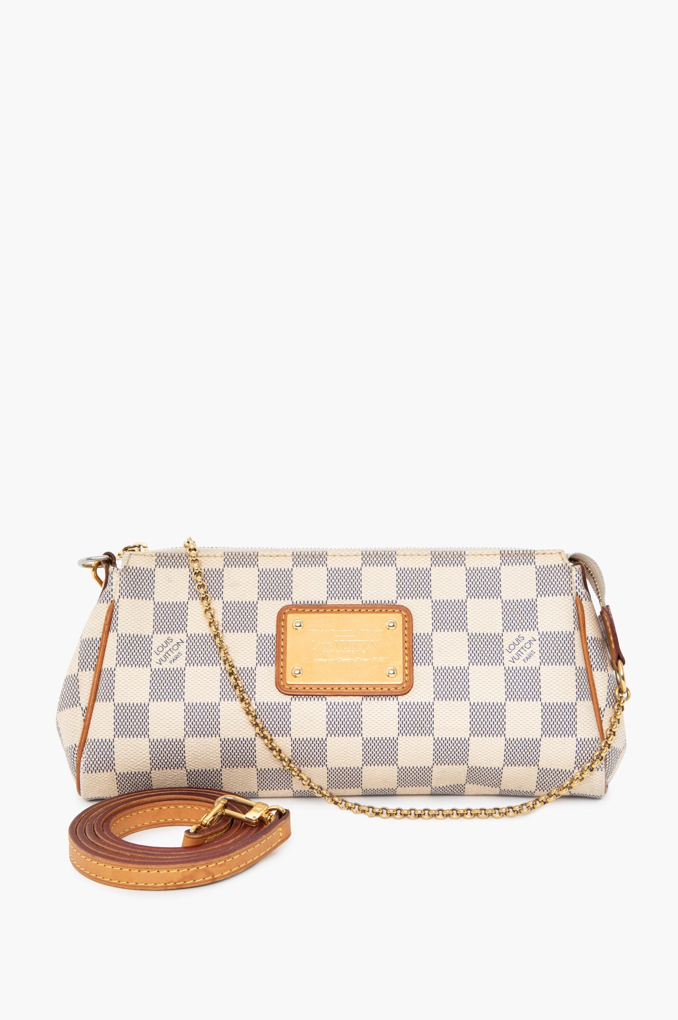 Louis Vuitton Damier Azur Eva Pochette With Strap