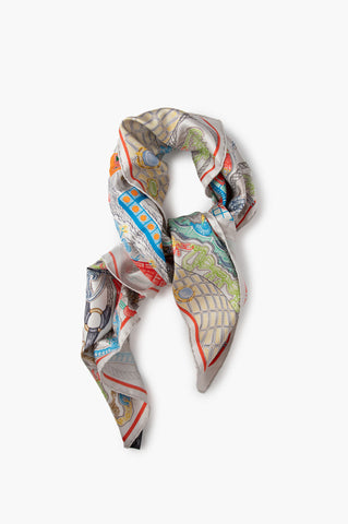 Hermes Super Silk Quest Scarf 90