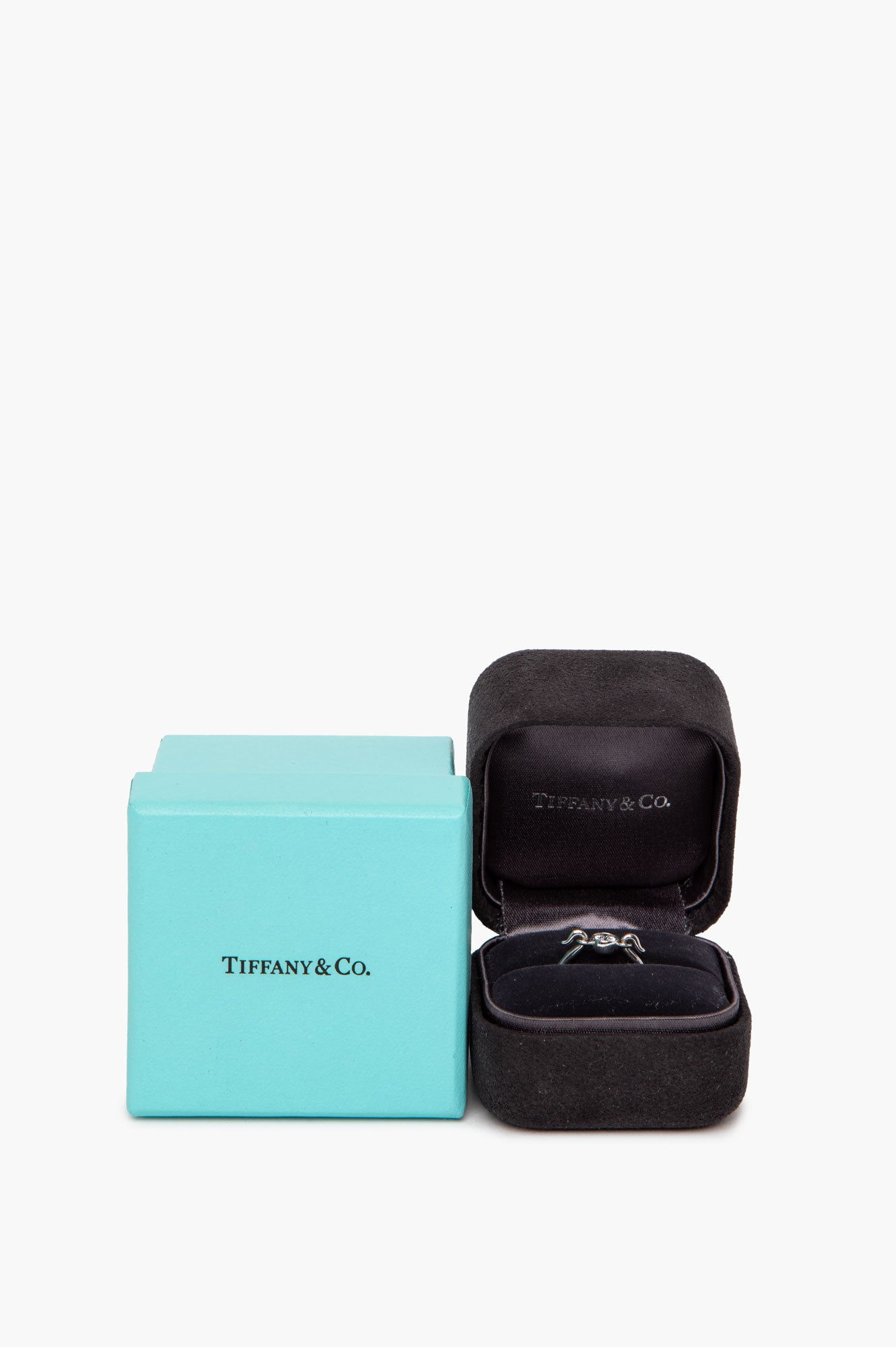 Tiffany & Co. Elsa Peretti 0.25 CTW Diamond Platinum Swan Ring Size 4.5