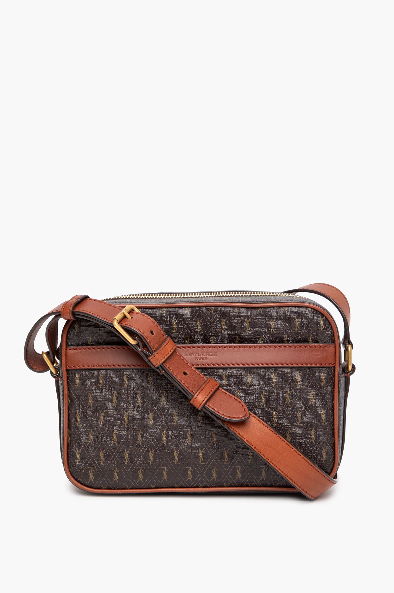 Saint Laurent Le Monogramme Coated Canvas Camera Bag