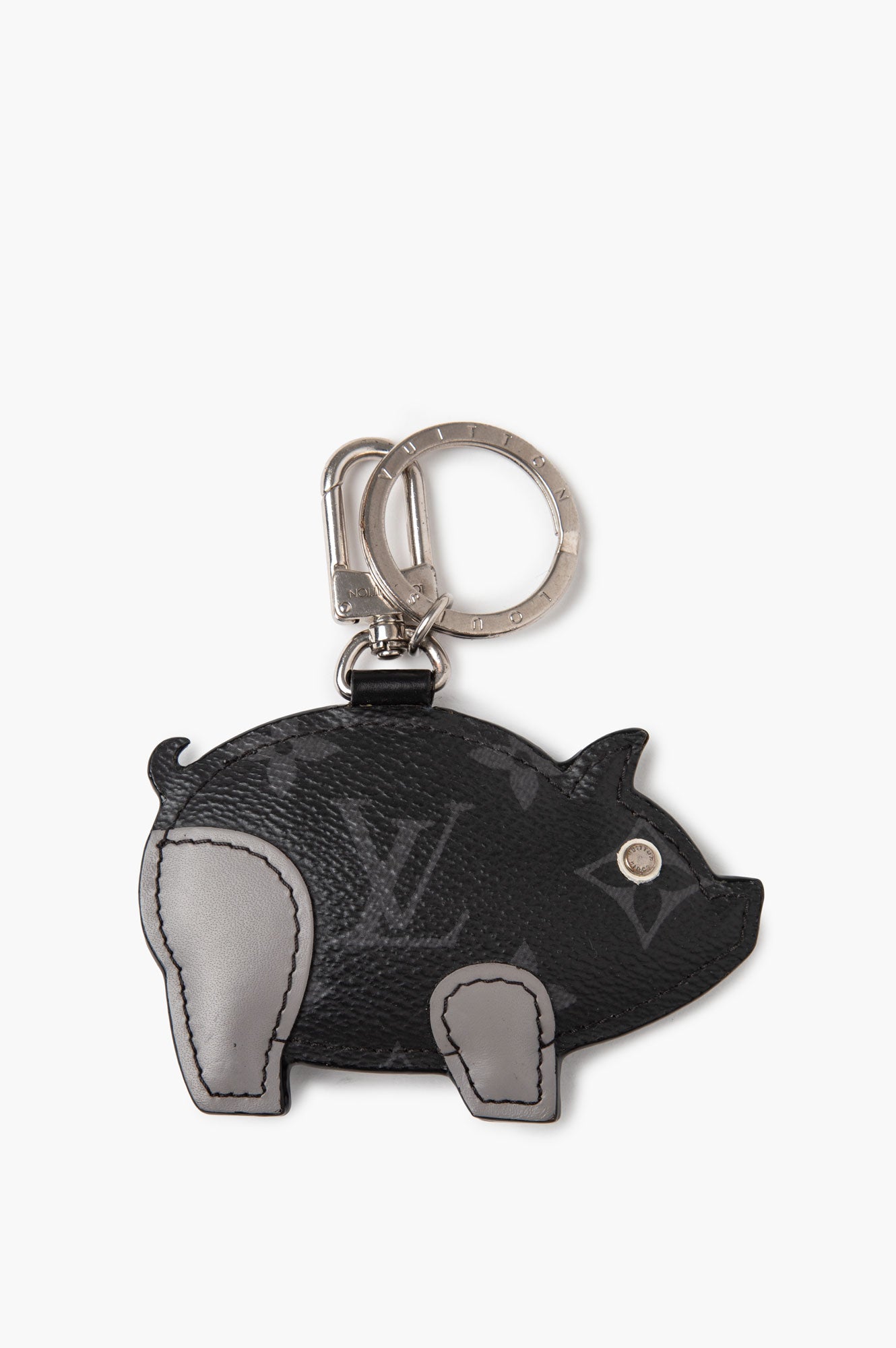 Louis Vuitton Monogram Eclipse Pig Keychain