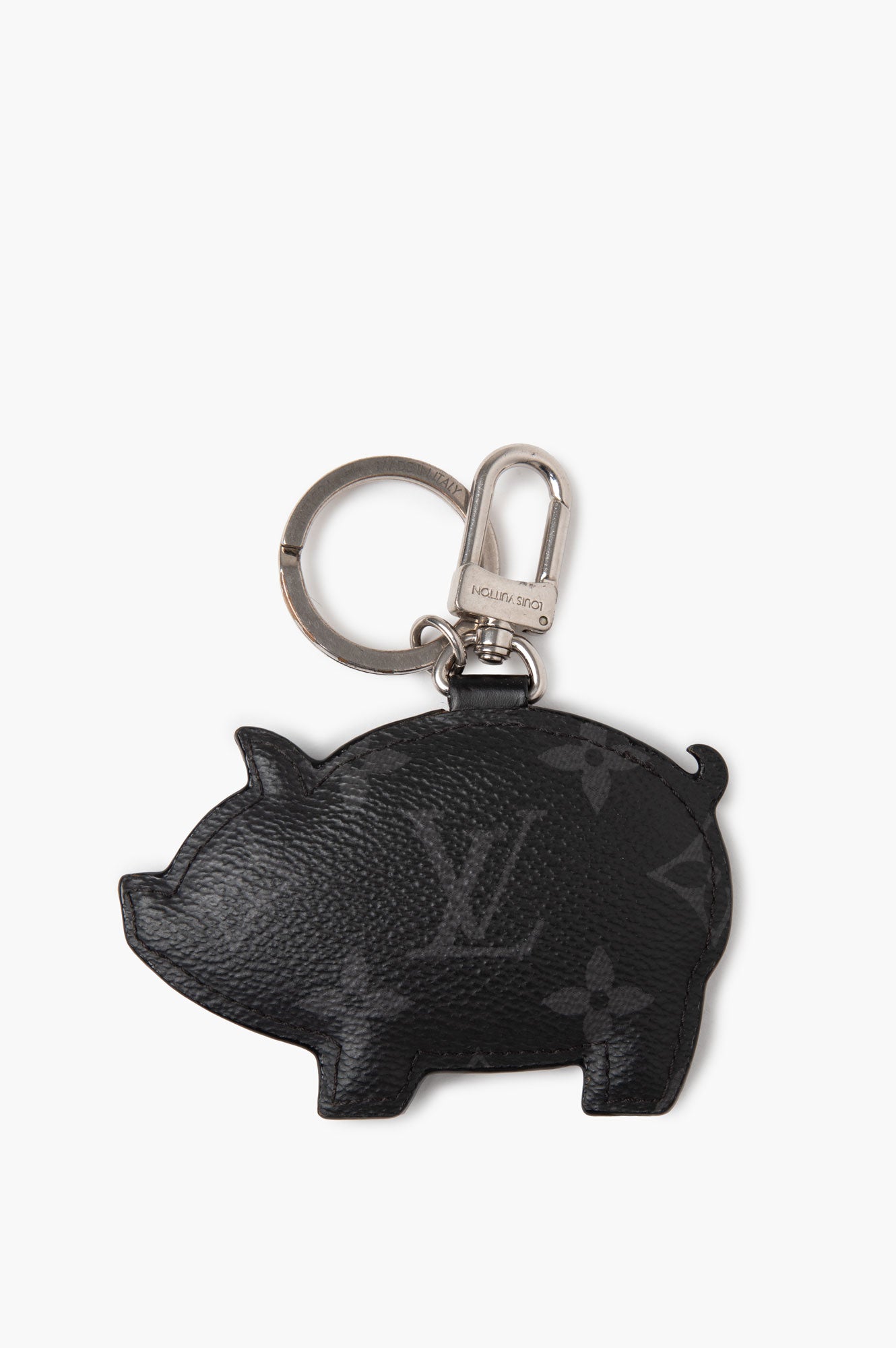 Louis Vuitton Monogram Eclipse Pig Keychain