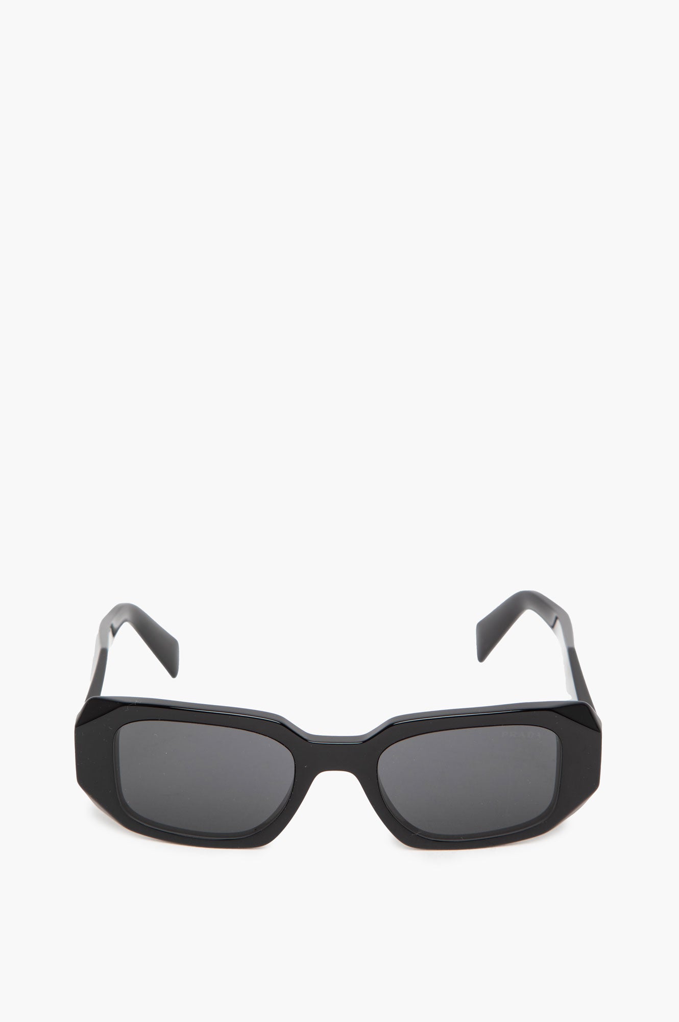 Prada Narrow Square Black Sunglasses