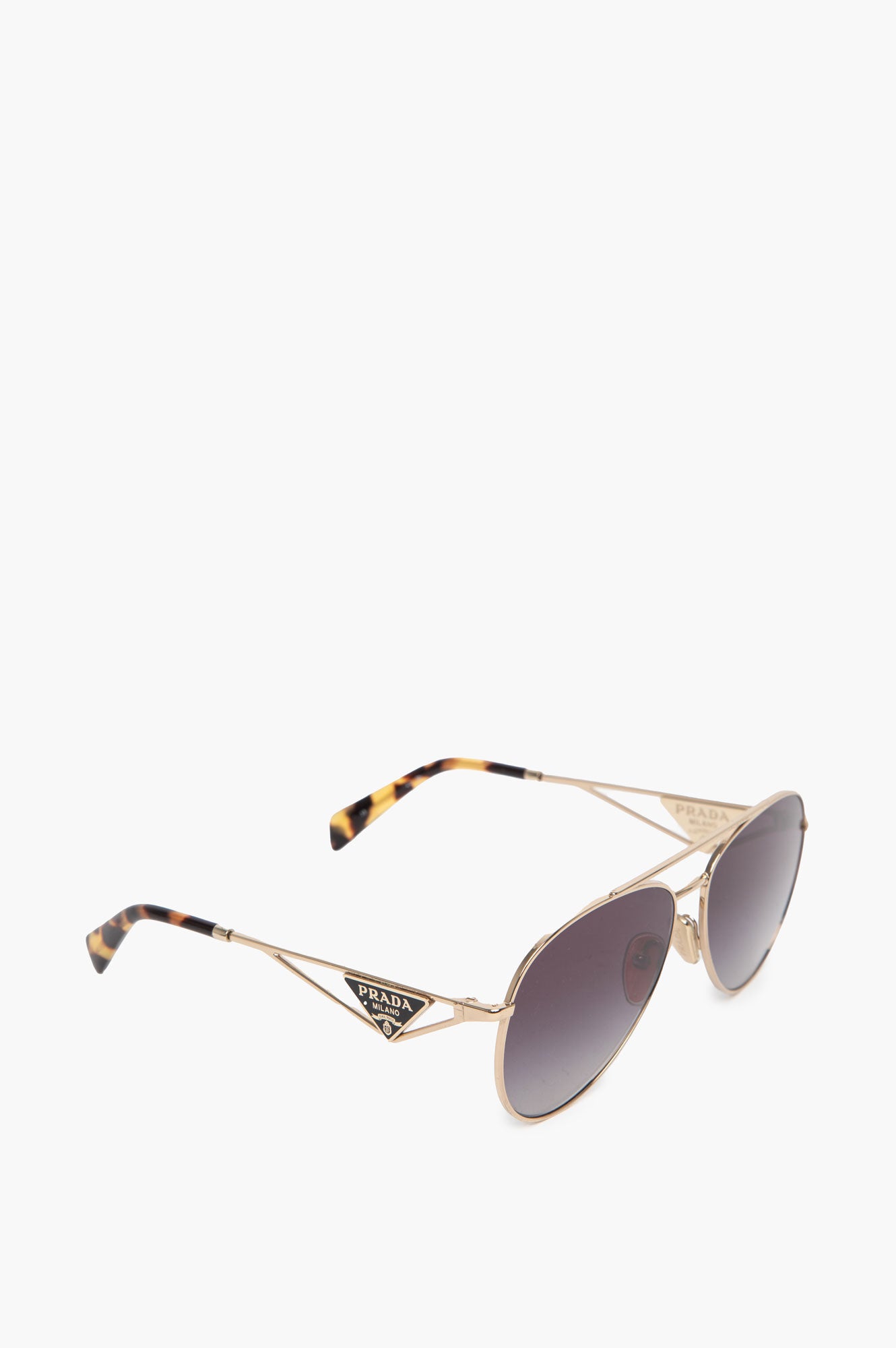 Prada Aviator Gold Metal Sunglasses