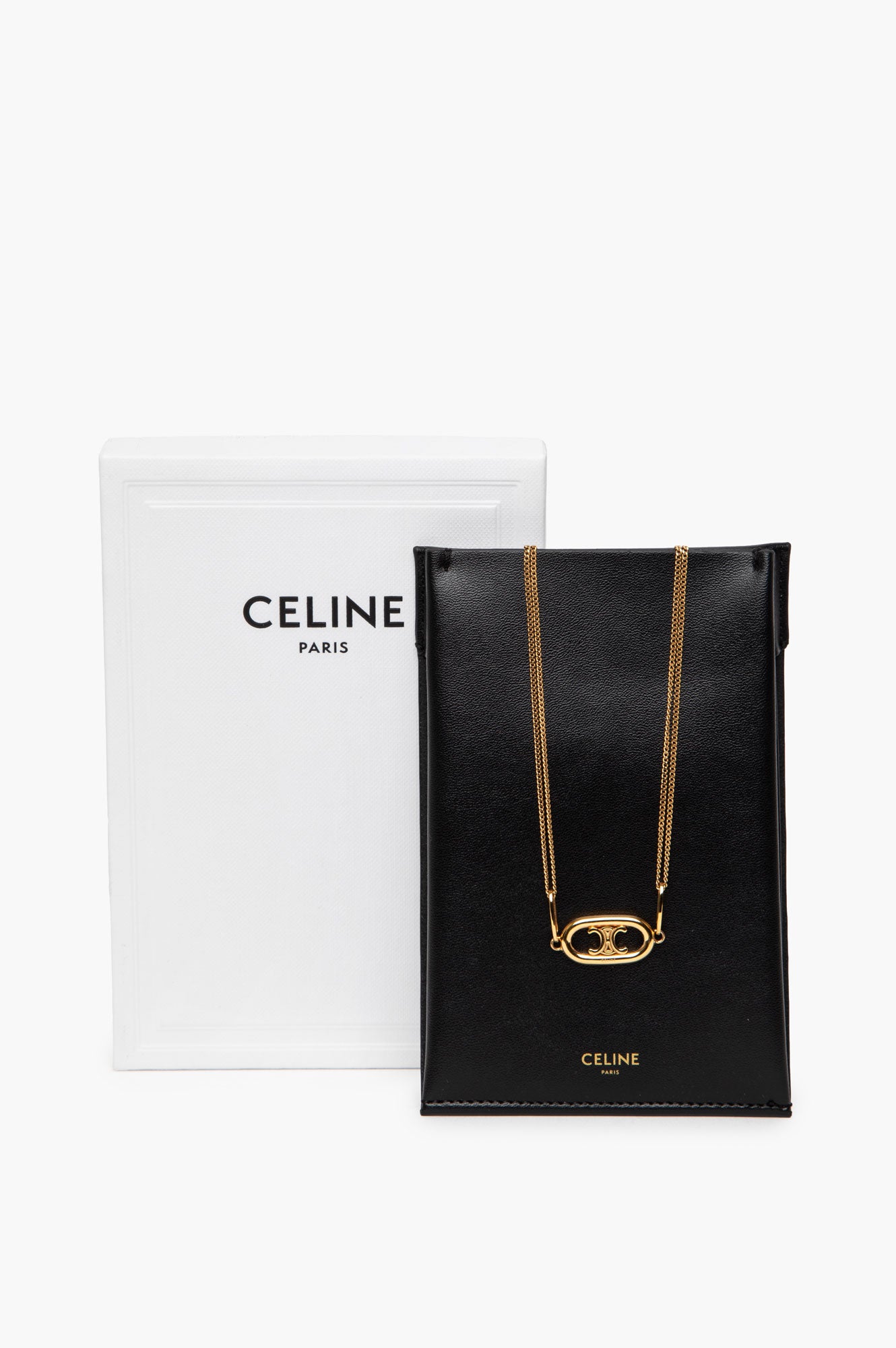 Celine Maillon Triomphe Gold Finish Necklace