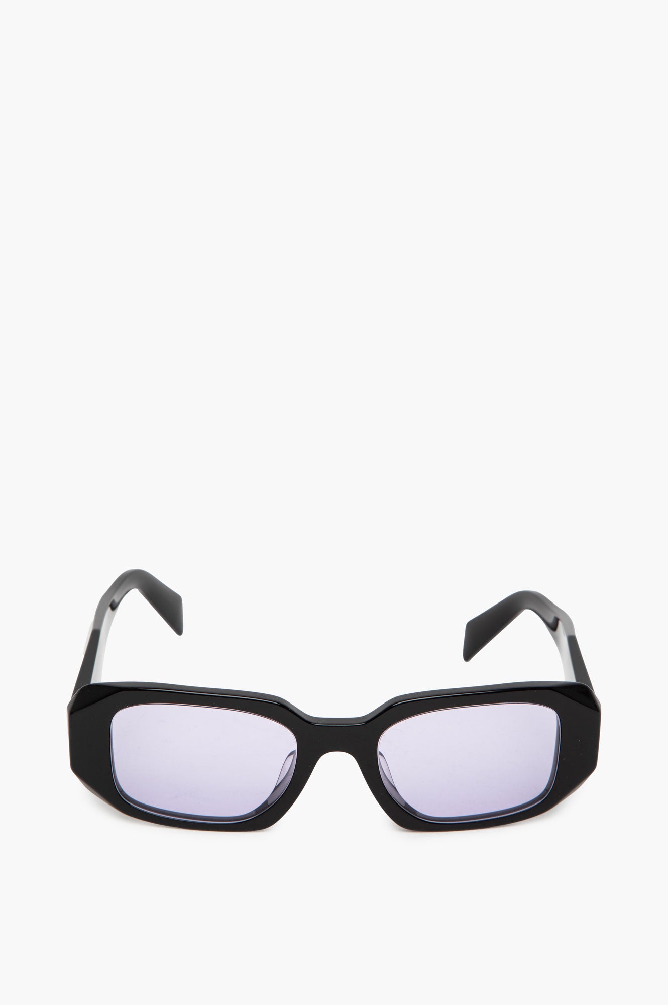 Prada PR 17WS Black Sunglasses With Purple Lenses