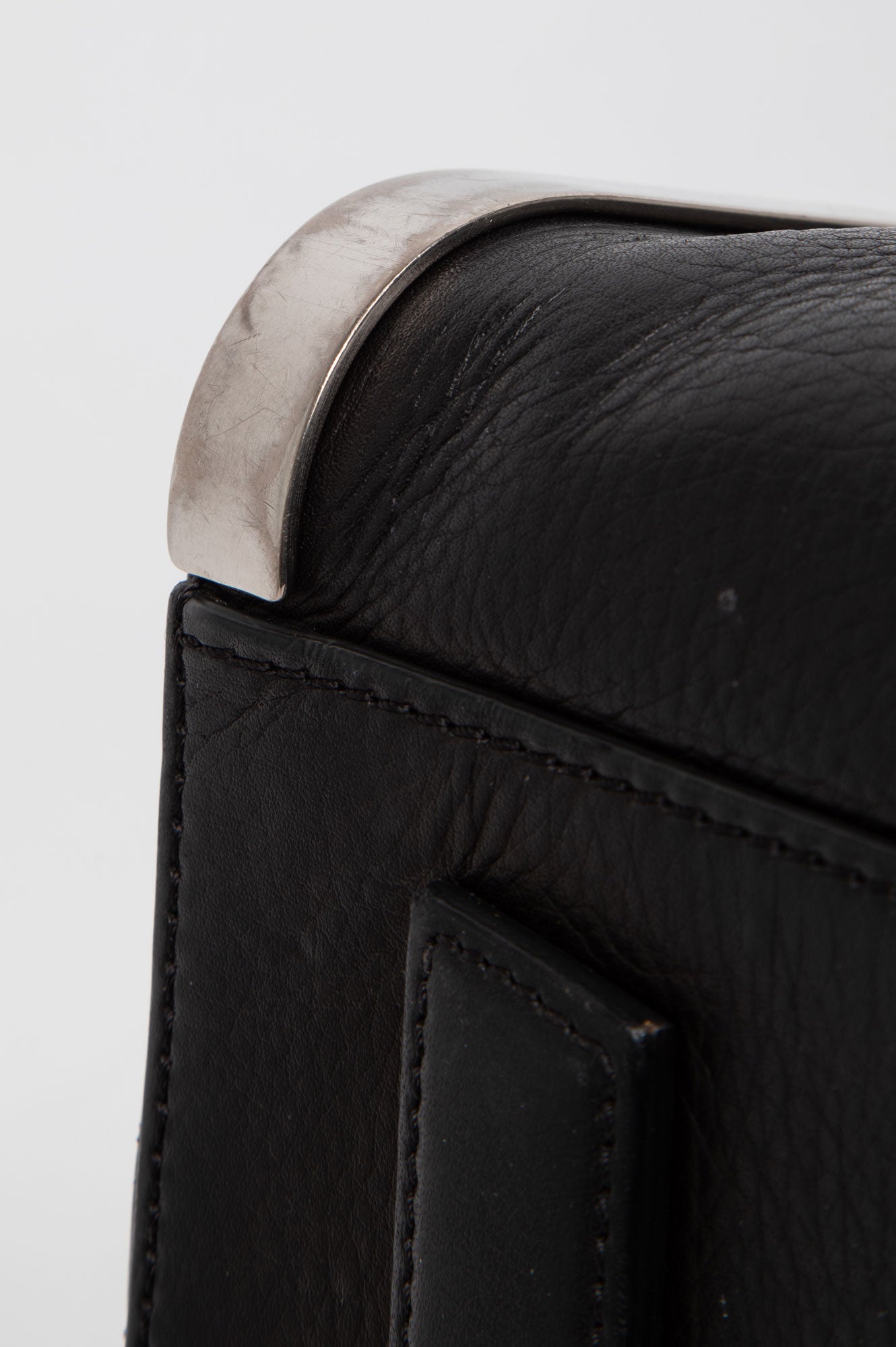 Givenchy Medium Black Grained Leather Antigona Bag