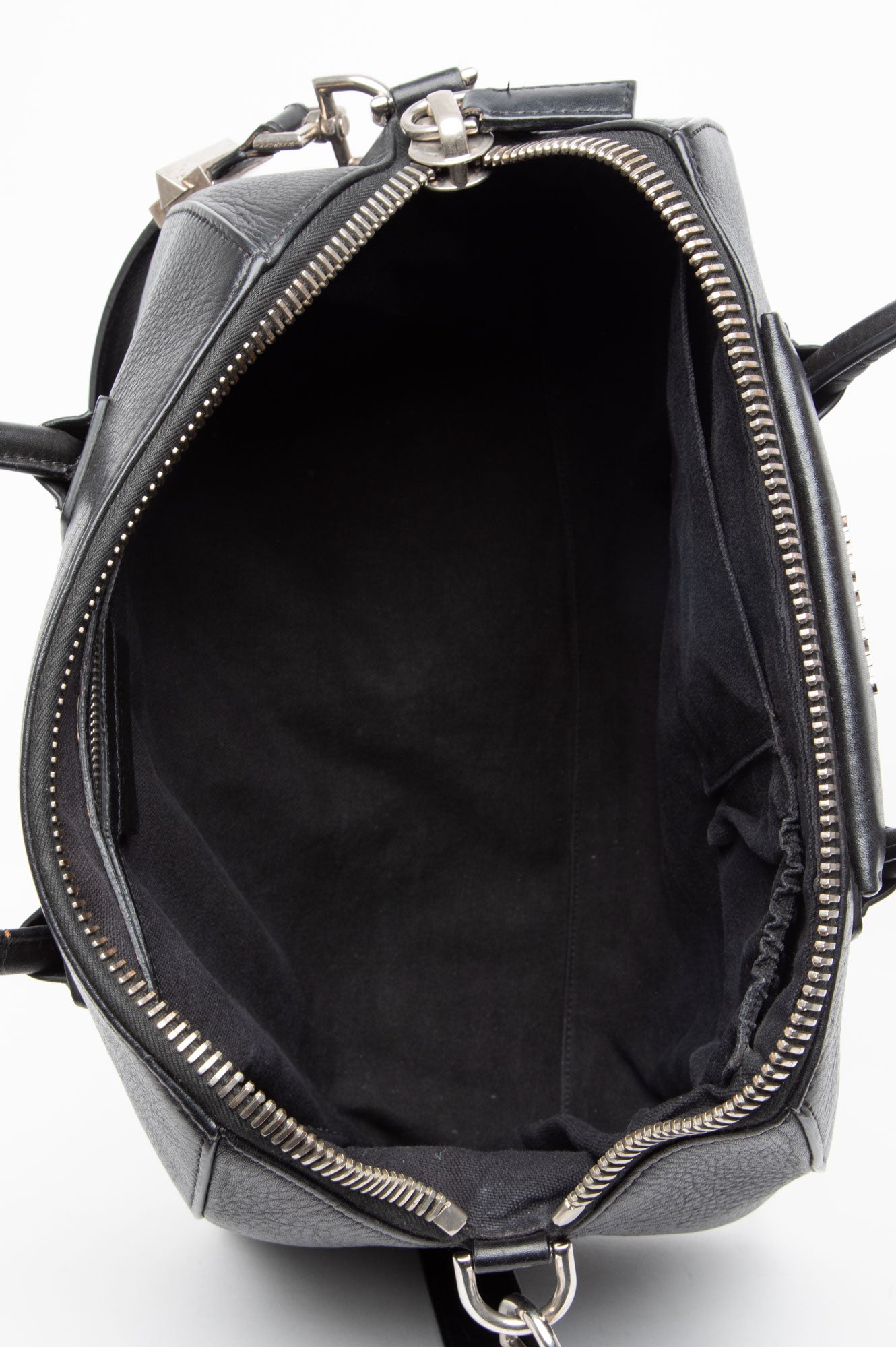Givenchy Medium Black Grained Leather Antigona Bag