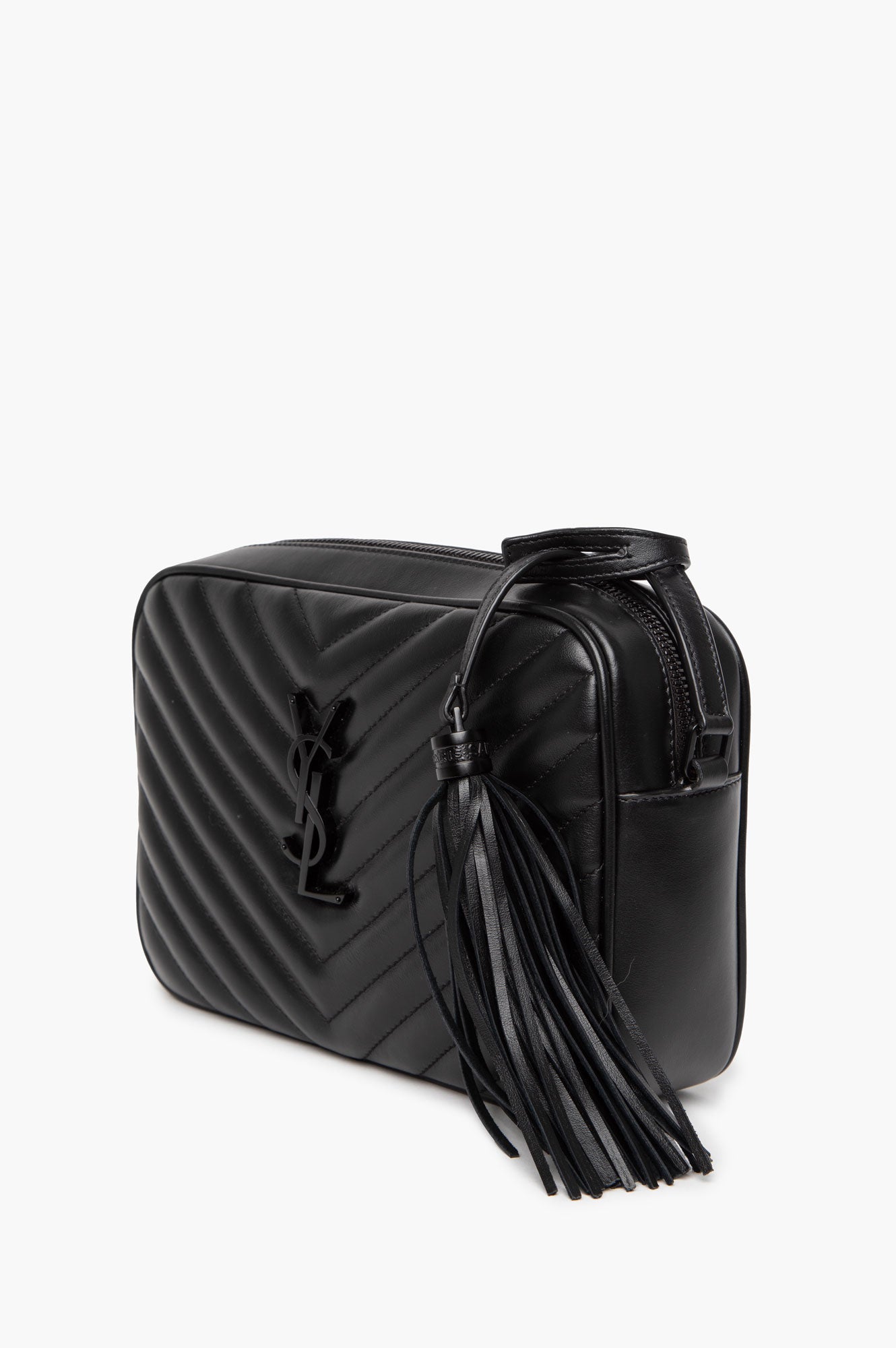 Saint Laurent Black Lou Camera Crossbody Bag