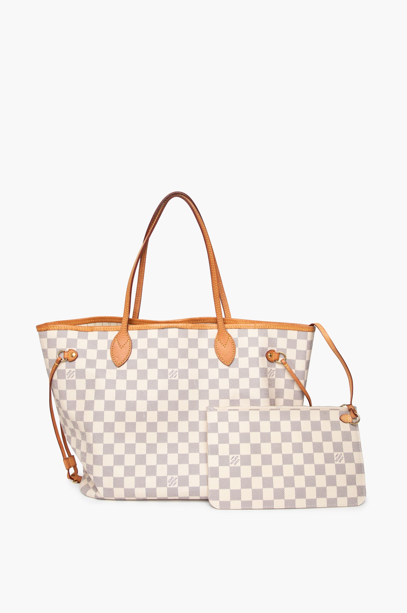 Louis Vuitton Damier Azur Neverfull MM With Pouch