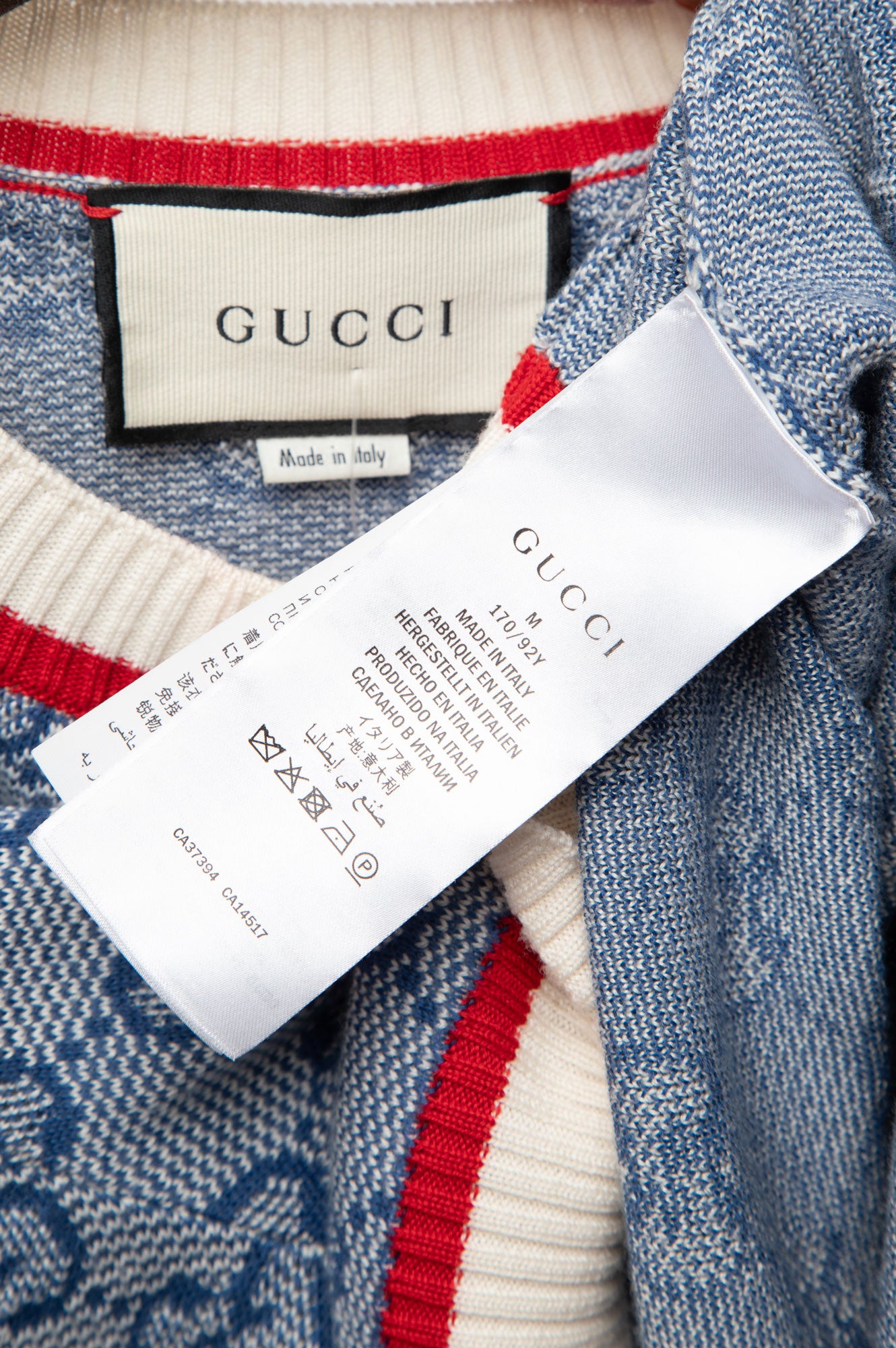 Gucci 2021 Blue GG Cardigan Sweater Size M