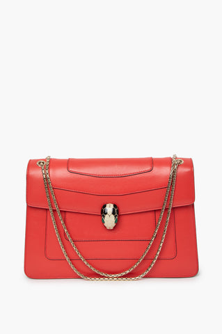 Bvlgari Serpenti Red Shoulder Bag