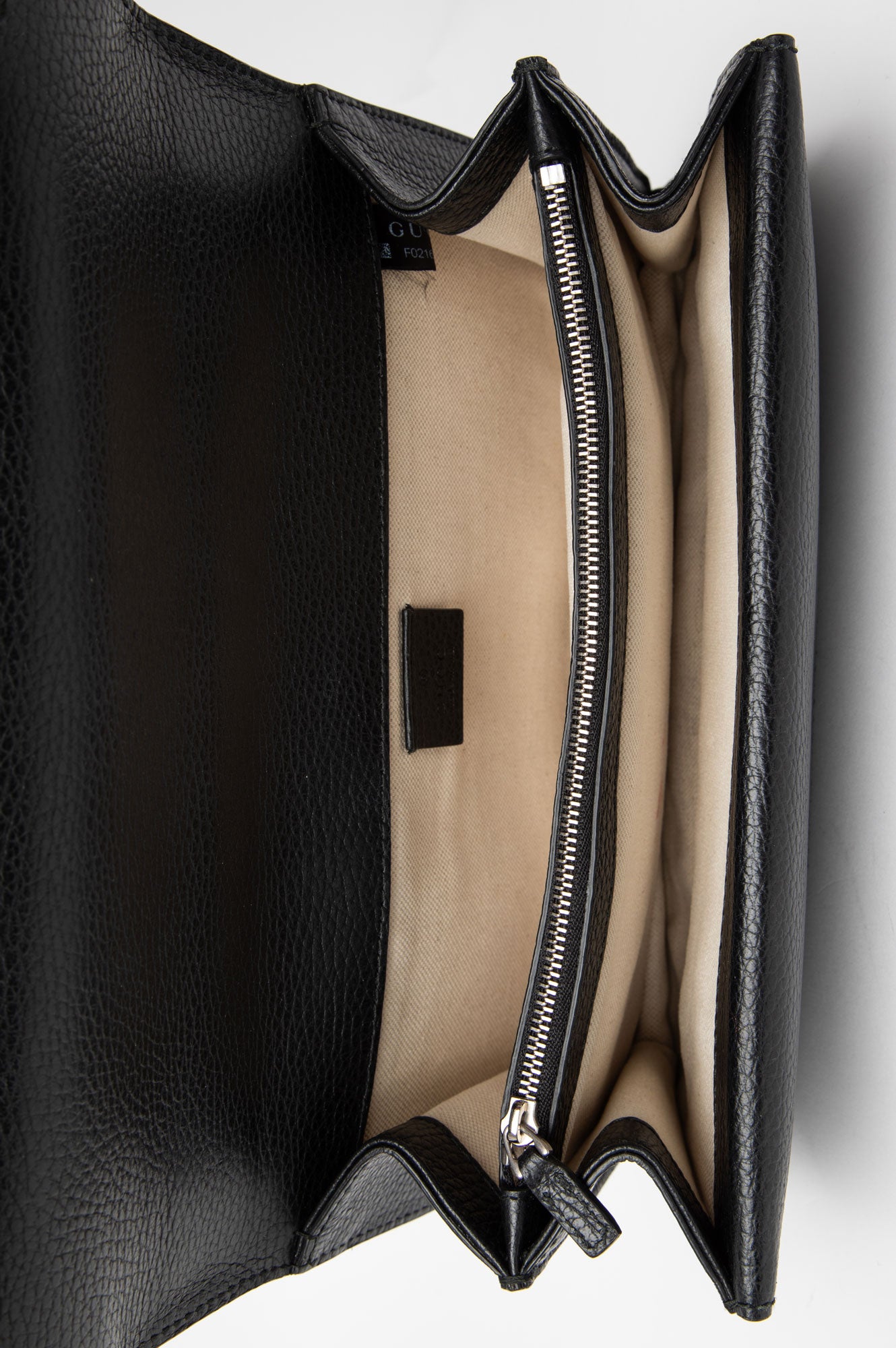 Gucci Medium Black Pebbled Leather Dionysus Shoulder Bag