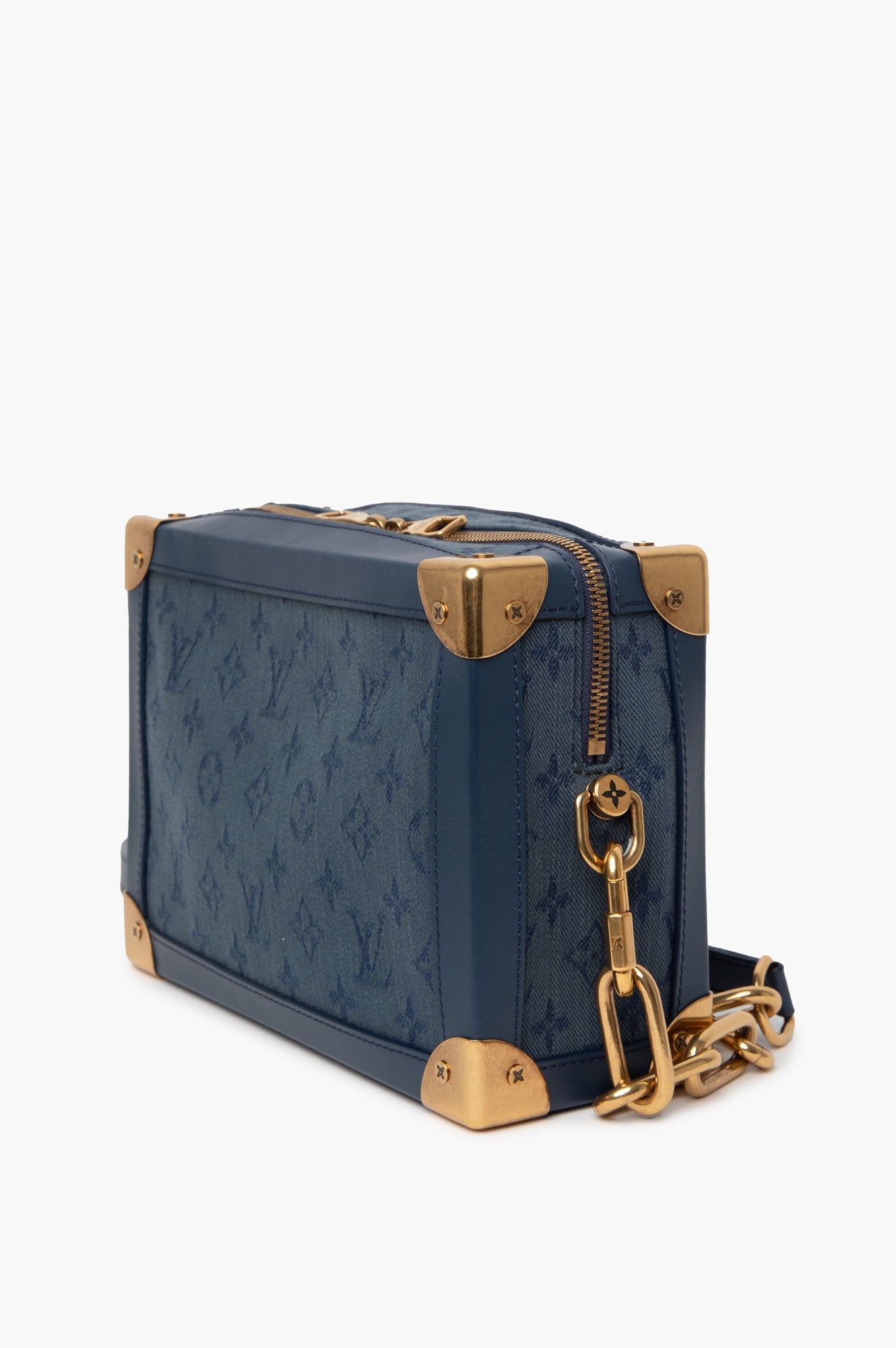 Louis Vuitton Blue Monogram Denim Soft Trunk