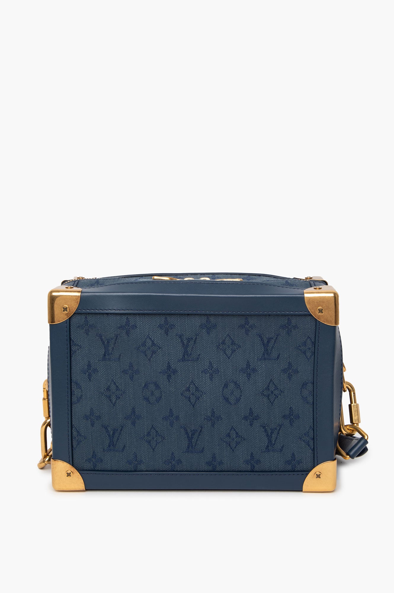 Louis Vuitton Blue Monogram Denim Soft Trunk