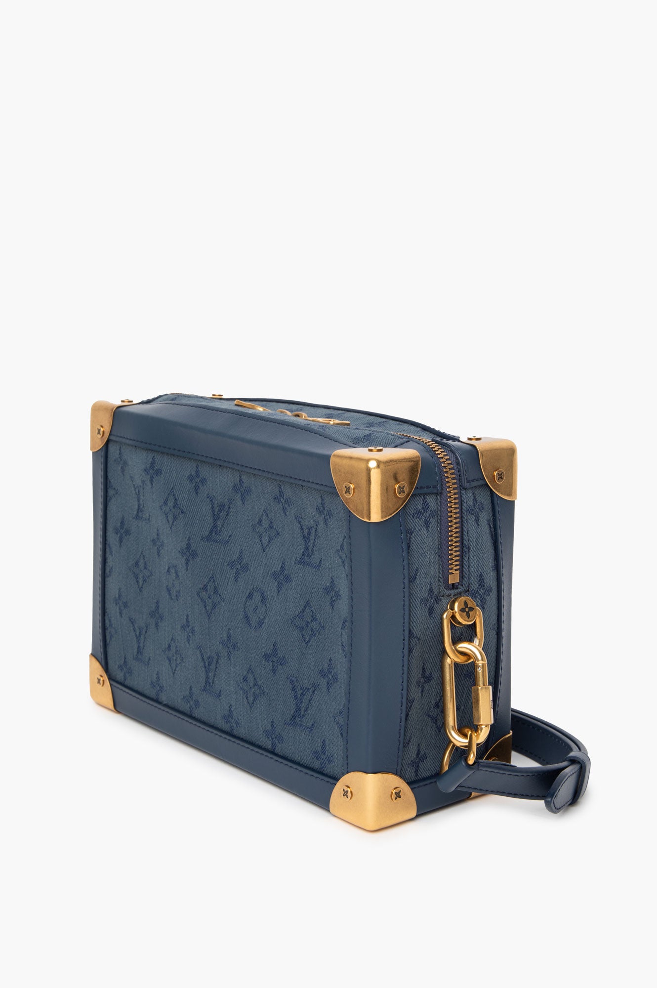 Louis Vuitton Blue Monogram Denim Soft Trunk