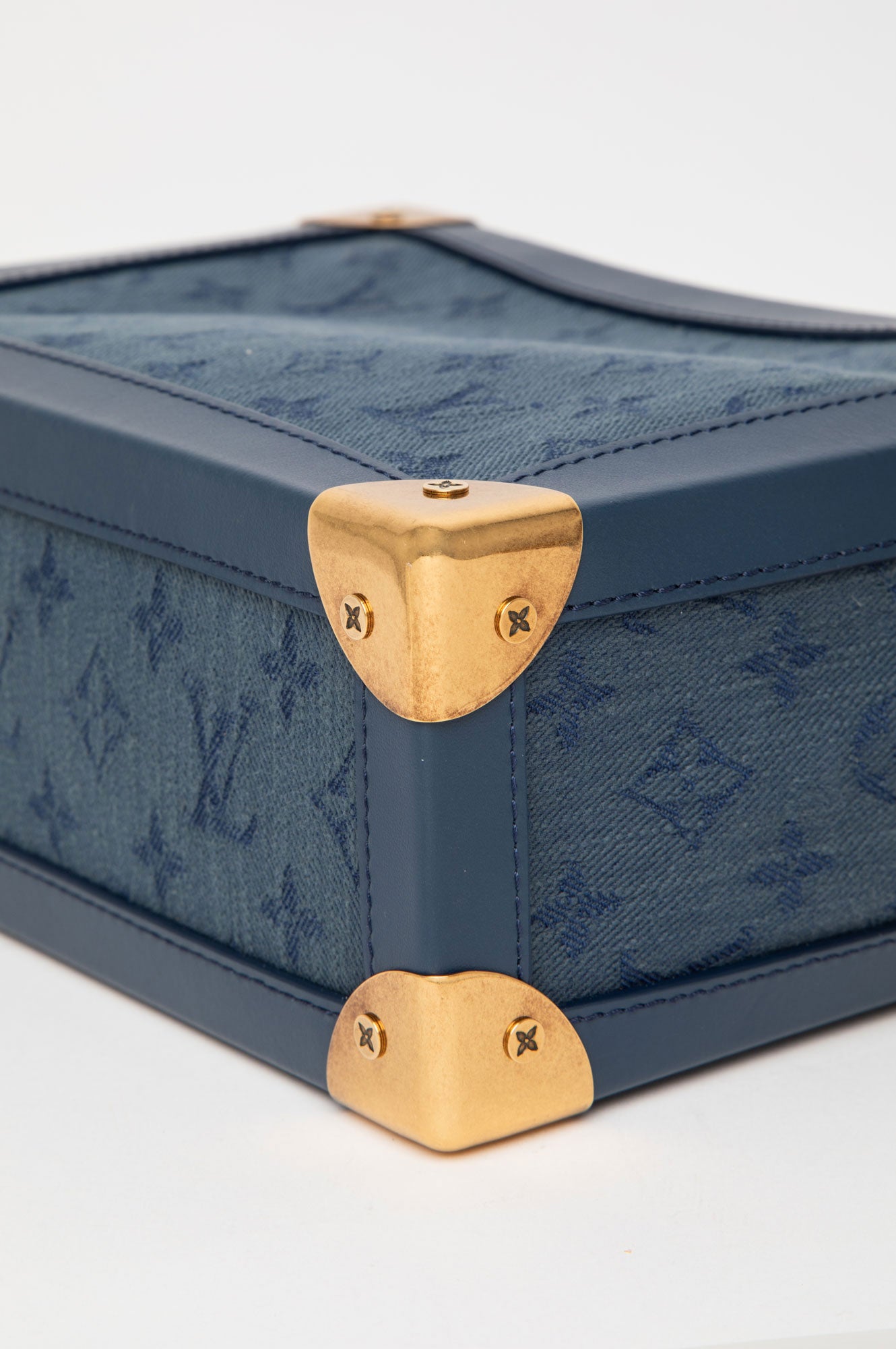 Louis Vuitton Blue Monogram Denim Soft Trunk