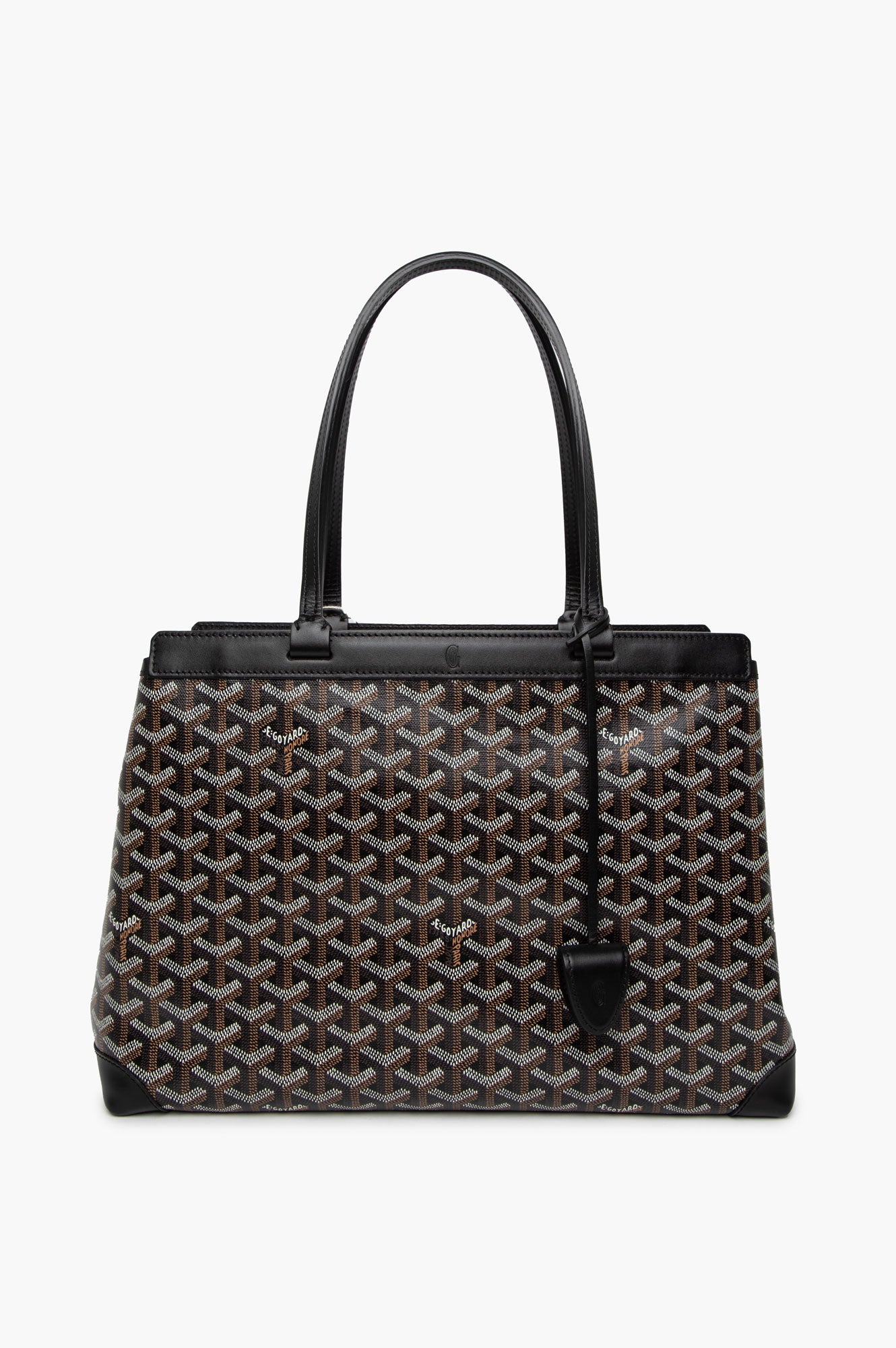 Goyard Black Goyardine Bellechasse PM Tote