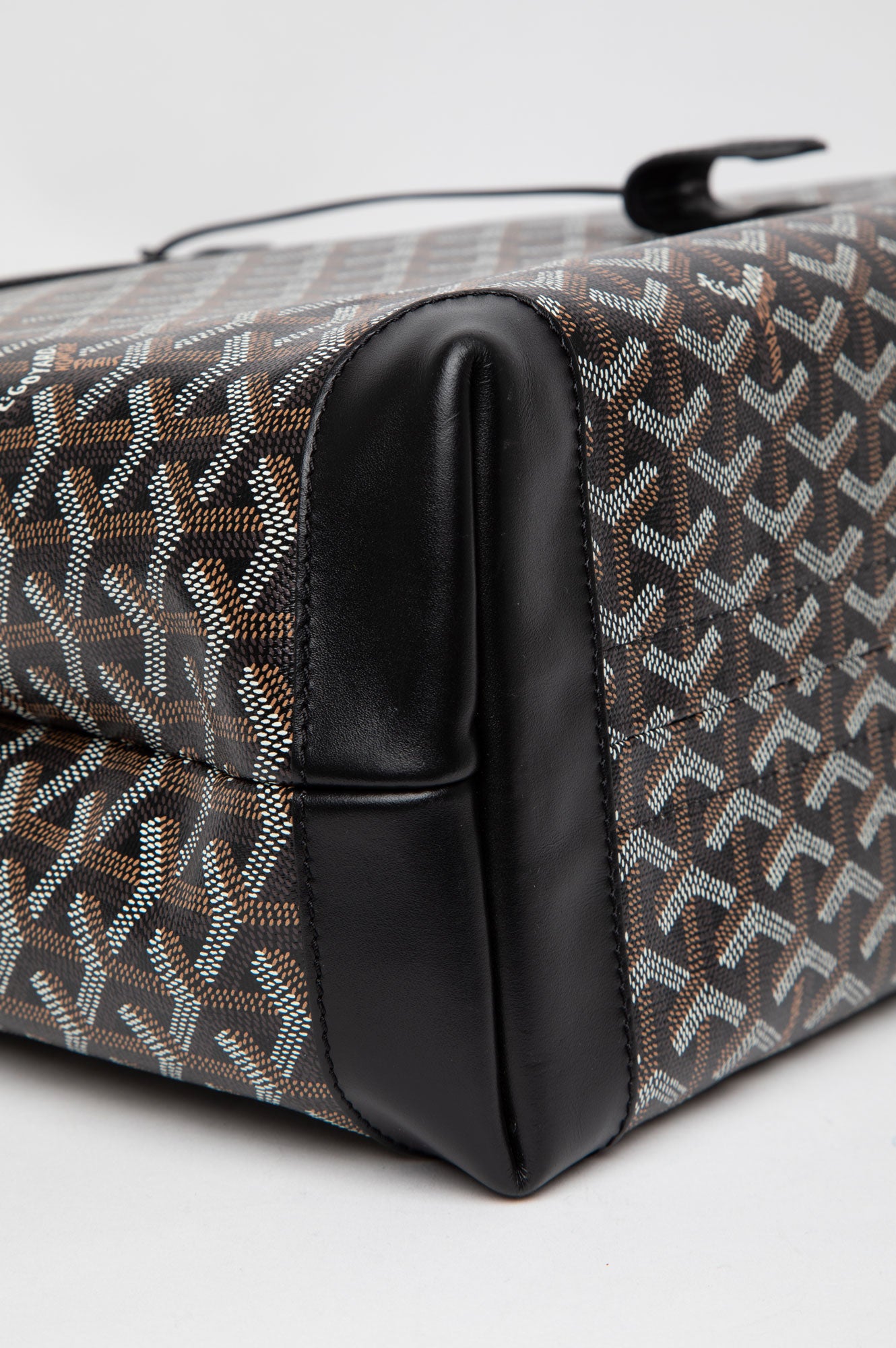 Goyard Black Goyardine Bellechasse PM Tote