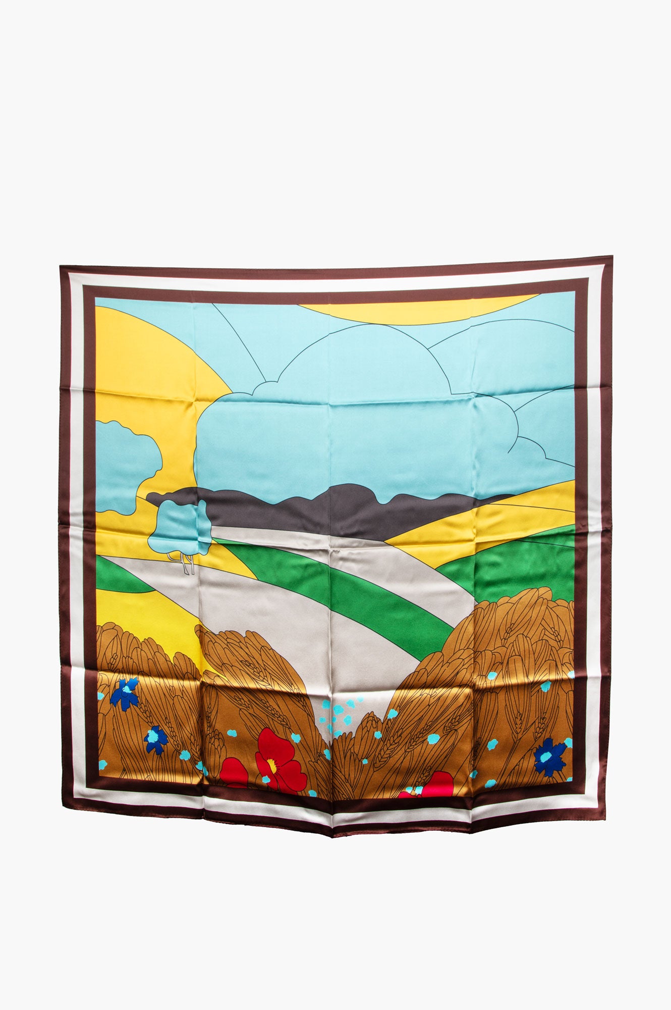 Gant Multicolor Graphic Silk Scarf 90