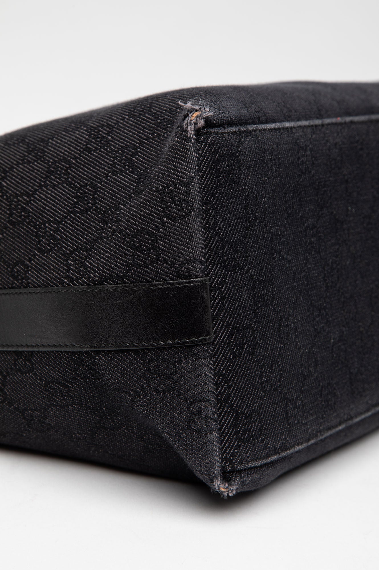 Gucci Monogram Black Hobo Shoulder Bag