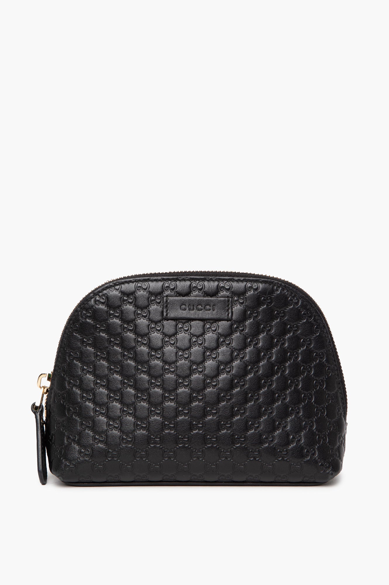 Gucci Monogram Leather Cosmetic Pouch