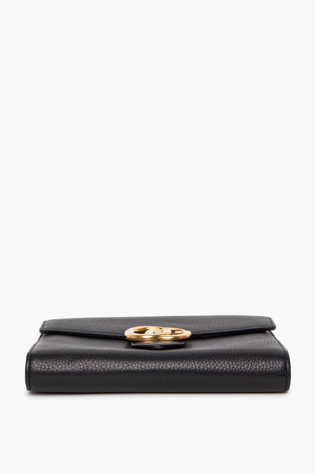 Gucci Black GG Marmont Chain Wallet